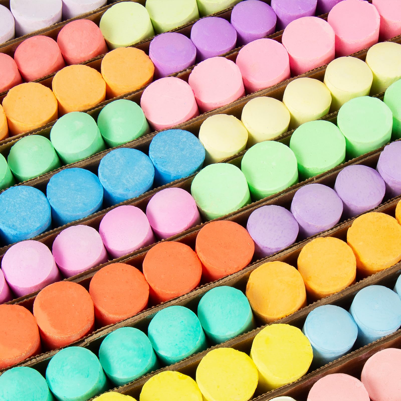 180PCS Washable Sidewalk Chalk Set - 20 Vibrant Colors, Non-Toxic Jumbo Chalks for Kids & Toddlers - Outdoor Pavement Drawing, Driveway Art, Birthday Party Activities & Summer Fun