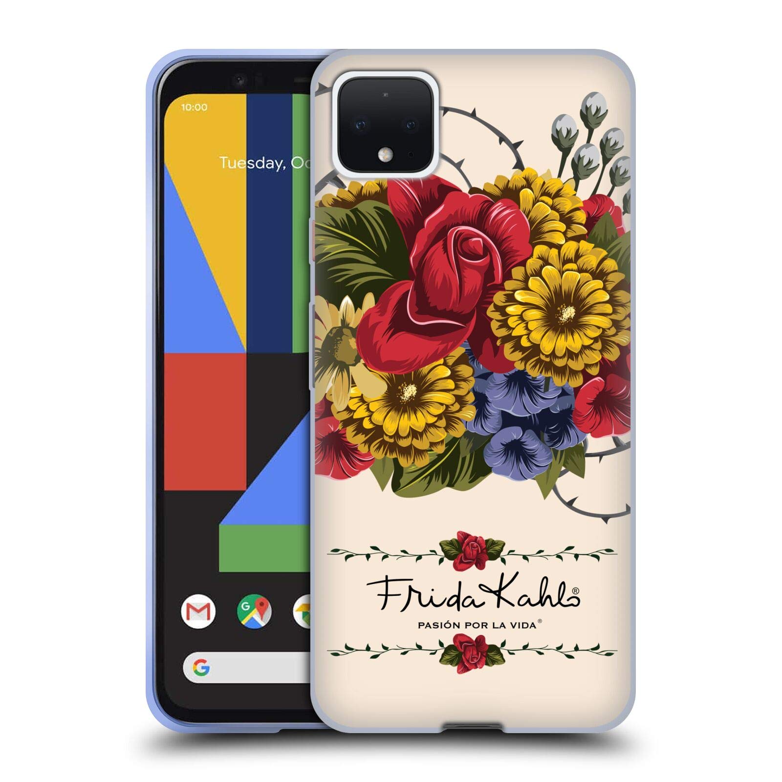 Frida Kahlo Floral Case for Google Pixel 4 XL - Stylish Protection for Daily Use