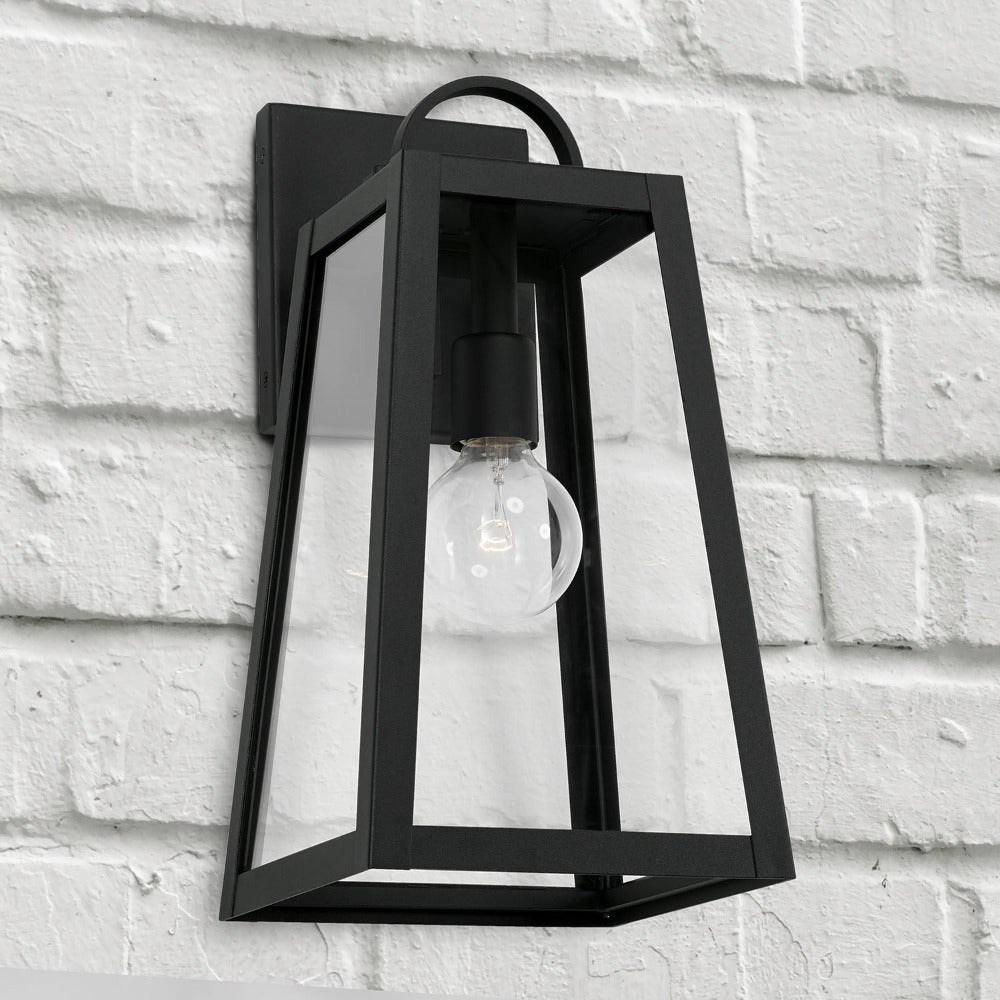 Andrew Outdoor Wall Lantern - Weatherproof LED Exterior Light Fixture for Porch, Patio & Garden - Dusk to Dawn Sensor & Rust-Resistant Metal Design