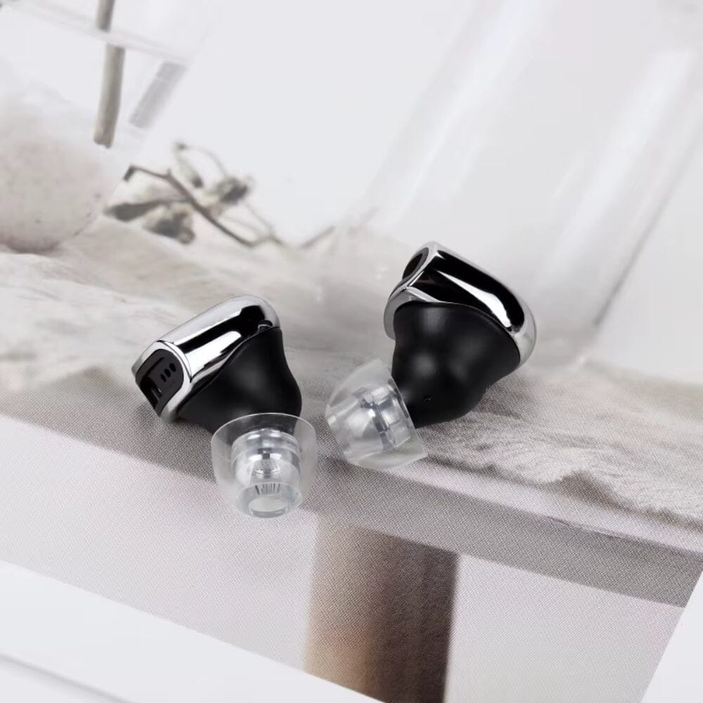 TWISTURA Stars Crystal Clear Liquid Silicone Eartips for 4.2mm & 6mm Nozzle - Comfortable Noise Isolation Ear Tips for AirPods, Galaxy Buds & Wireless Earbuds - Perfect for Workouts, Travel & Daily Use