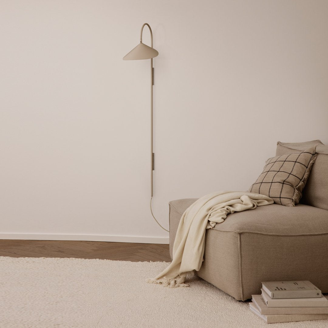 Arum Modern Tall Wall Lamp - Sleek Adjustable LED Light for Living Room, Bedroom, or Hallway - Perfect for Ambient Lighting and Home Decor