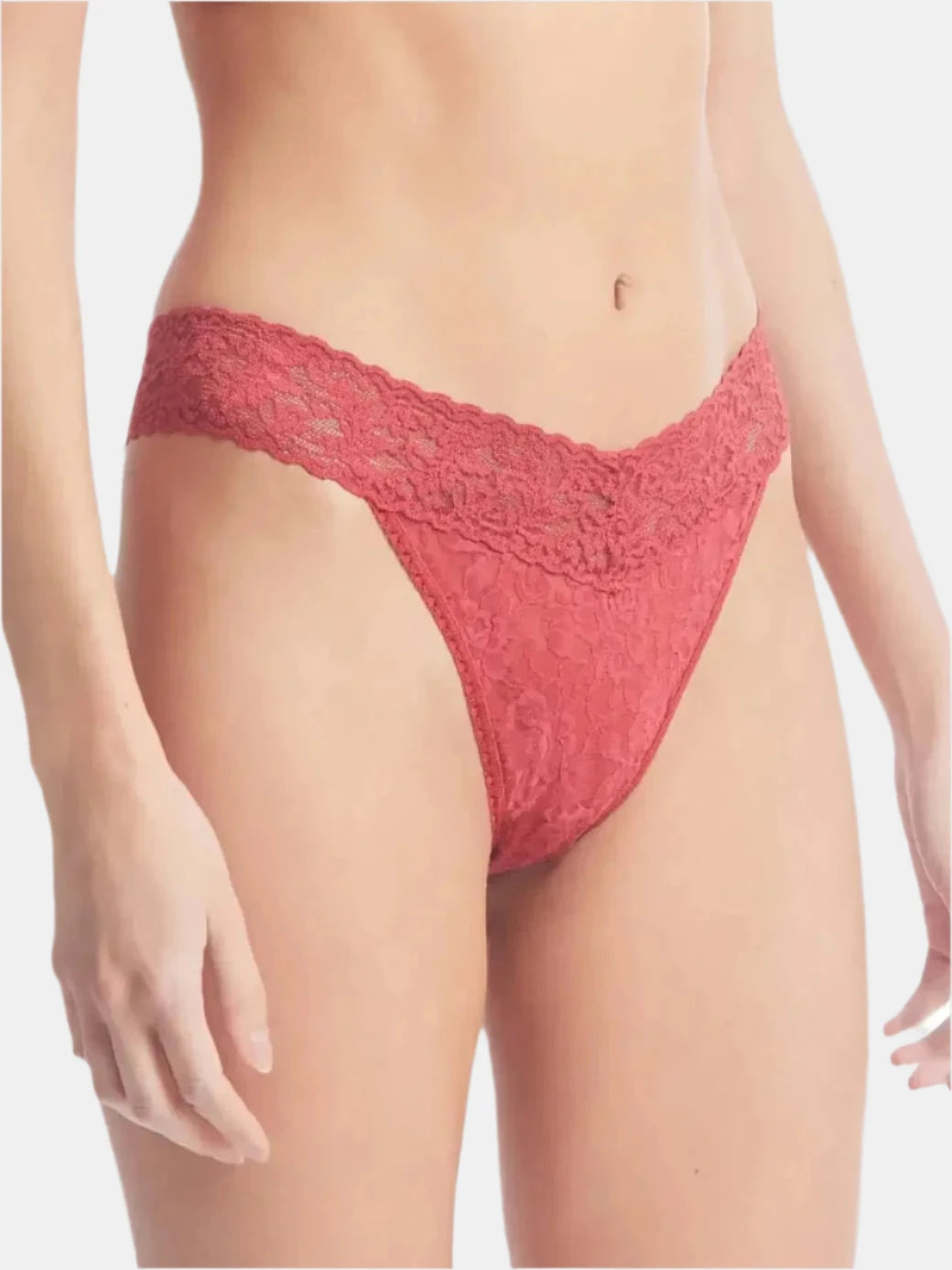 Hanky Panky Original Rise Thong - Comfortable Lace Underwear for Women | Perfect for Everyday Wear, Special Occasions & Travel