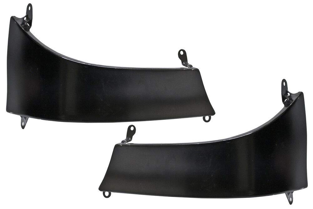 2003-2008 Toyota Corolla Rear Bumper Filler Set - Black Left & Right Side Pair (Driver & Passenger) - OEM 5255302020 5255202020 TO1182102 TO1183102 - Perfect for Replacement & Car Restoration Projects