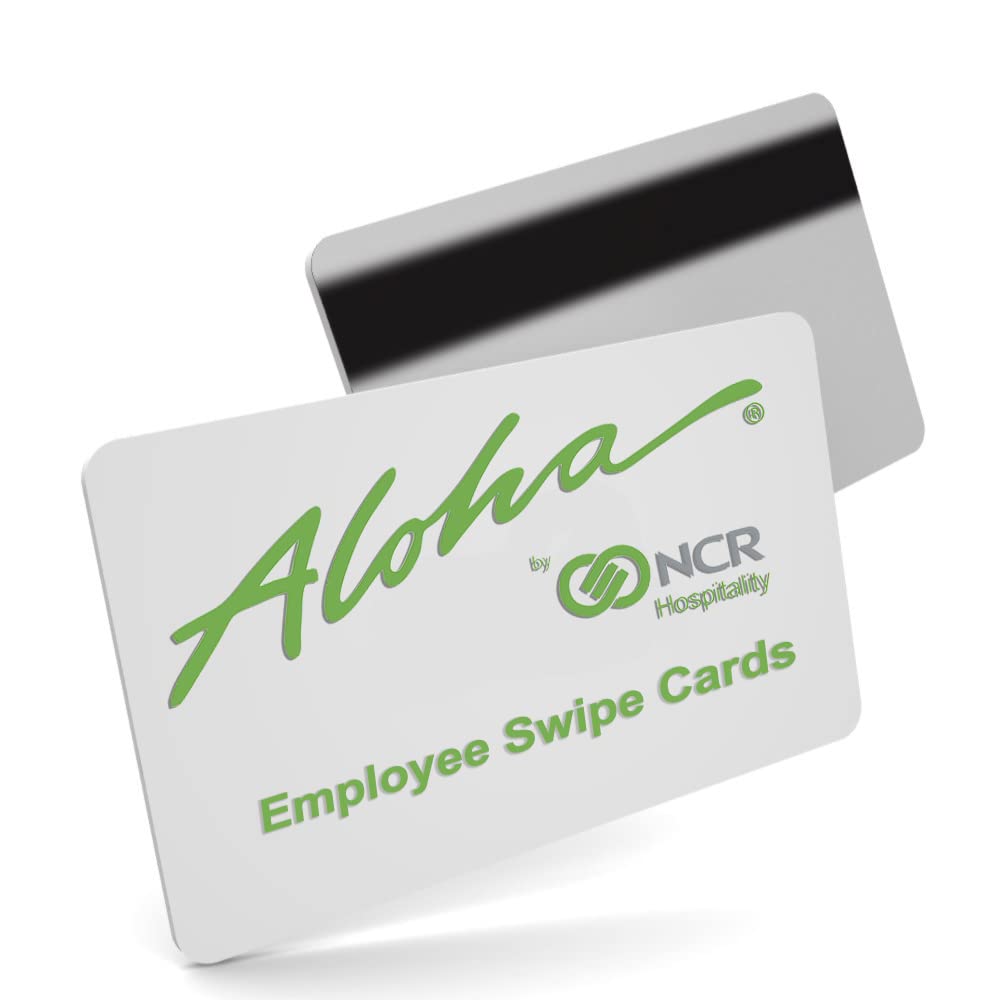 25 Aloha POS Server Swipe Cards + 25 Card Reels + 5 Alcohol Cleaning Swipe Cards - Restaurant & Retail POS System Accessories for Waitstaff, Cashiers & Customer Service (Durable, Easy to Use)