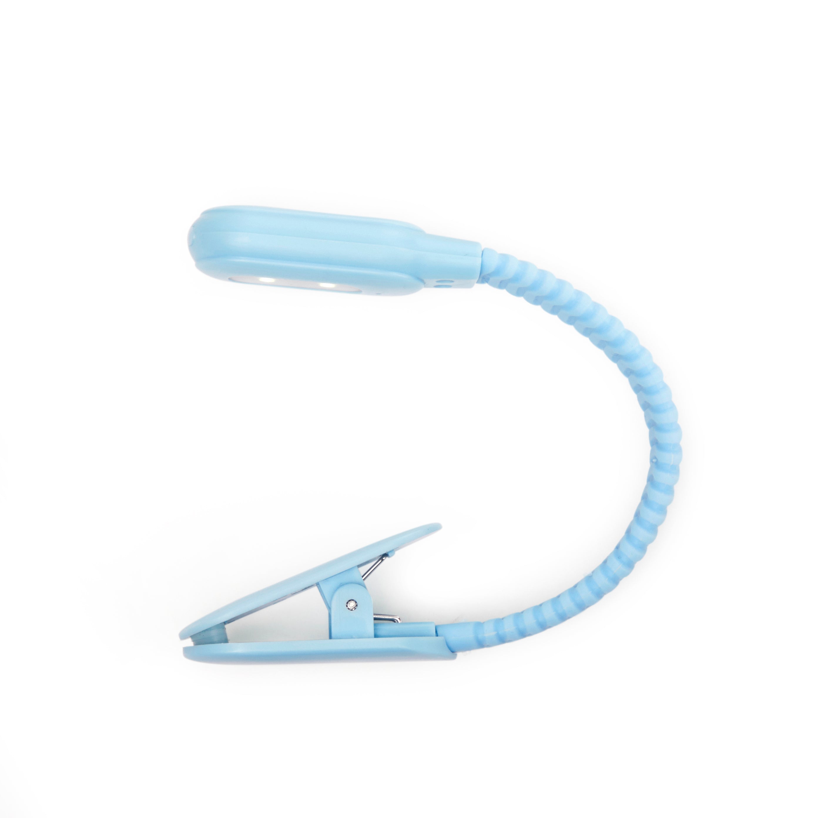 Rechargeable LED Book Light - Blue Reading Light for Night Reading, Studying, Travel & Bedtime Use