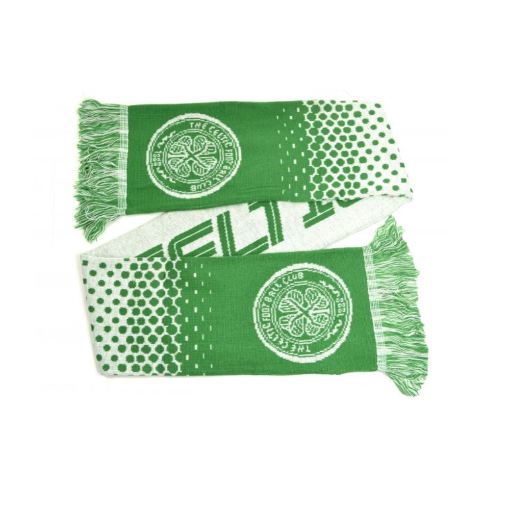 Celtic Official Jacquard Fade Crest Scarf - Premium Wool Blend Winter Accessory for Men & Women - Perfect for Football Games, Outdoor Activities and Cold Weather Fashion