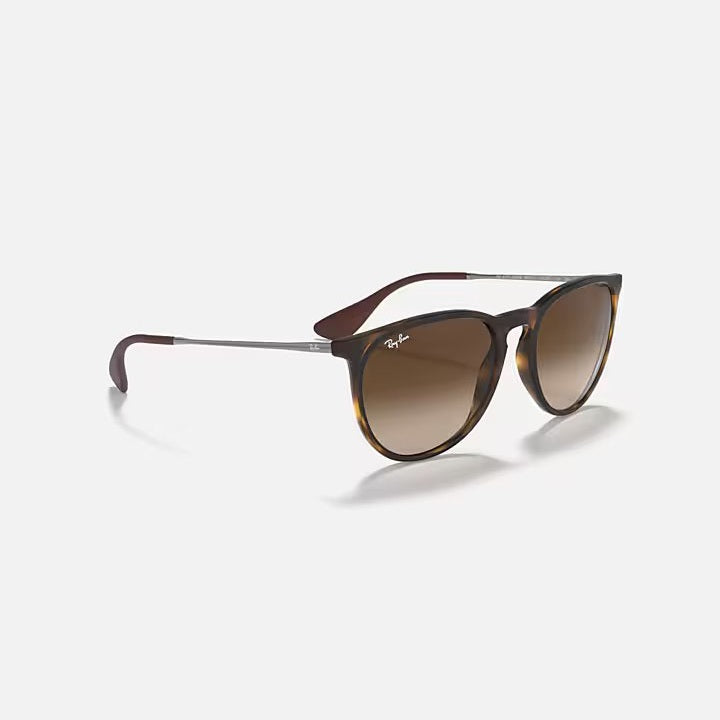 Ray Ban Erika Rubber Havana Sunglasses - Classic Tortoise Frame with Green Lenses - Perfect for Outdoor Activities, Beach, and Driving