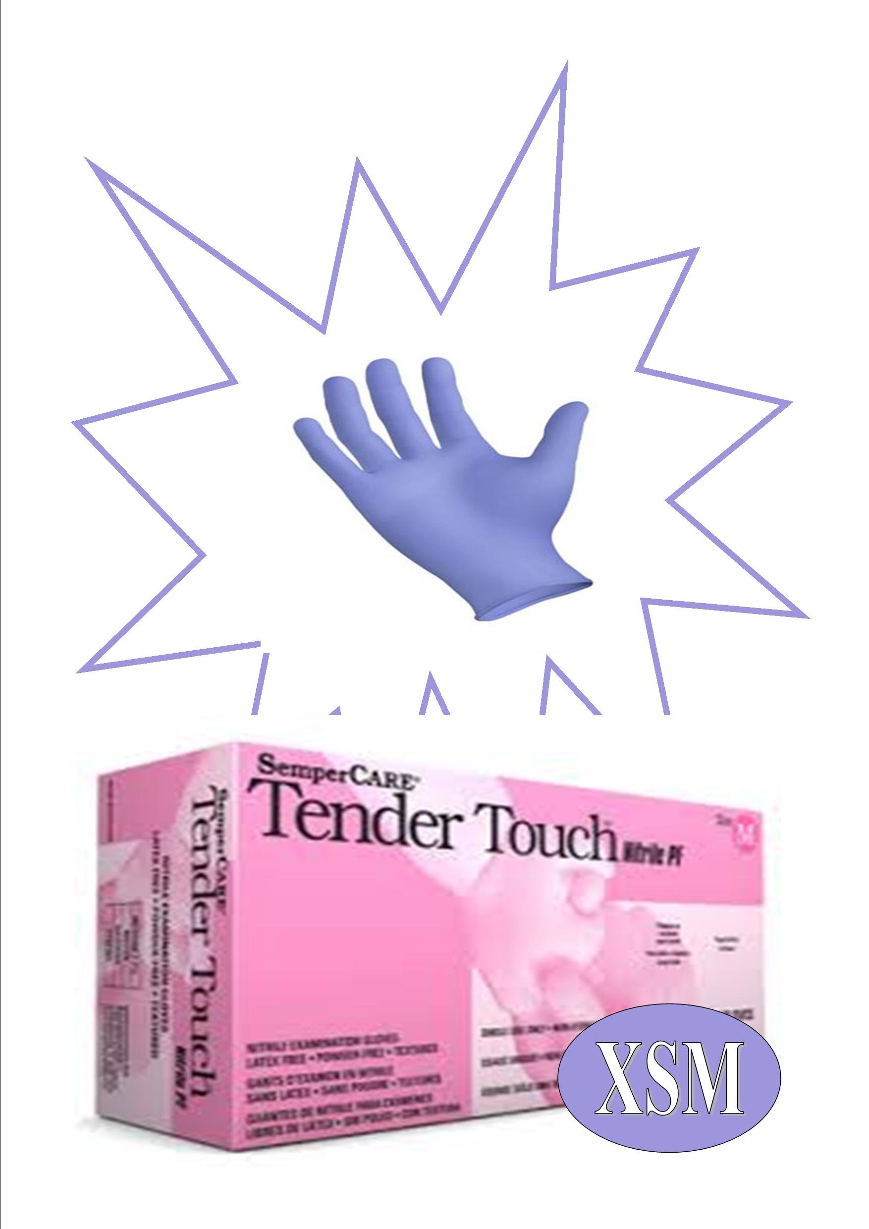 Premium TenderTouch Nitrile Powder-Free Blue Disposable Gloves - Latex Free, Durable & Comfortable for Medical, Cleaning, Food Handling & Salon Use