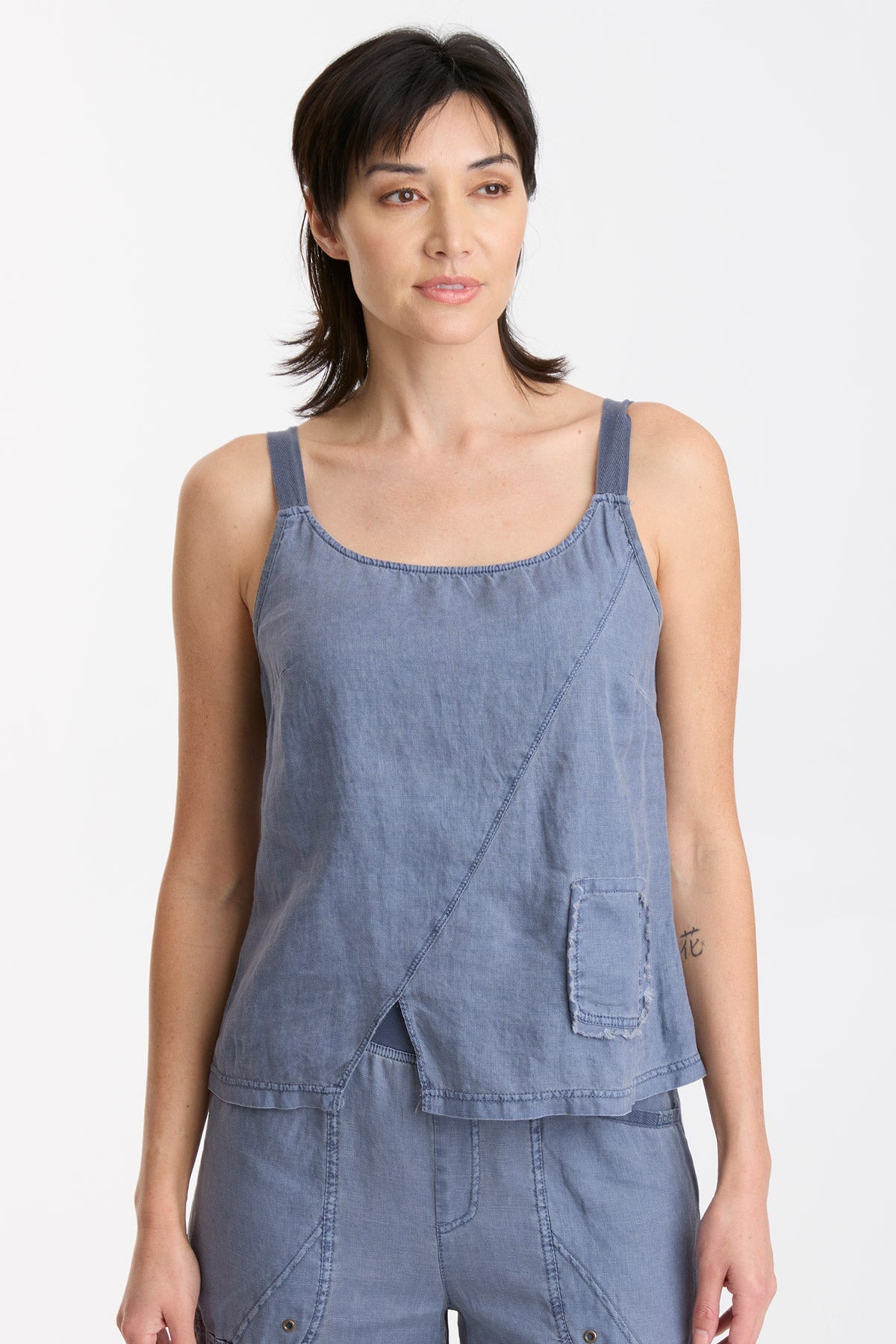 Kiesten Hypnotic Pigment Tank Top - Women's Fashion Casual Sleeveless Shirt for Summer, Beach, and Party Wear