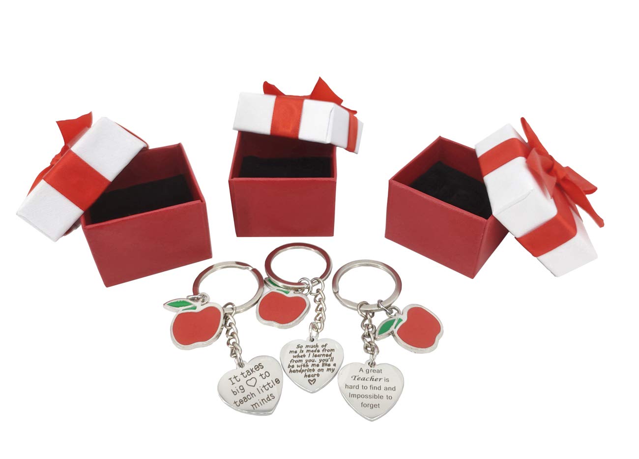 **Best Teacher Appreciation Gifts for Women & Men – Heart & Apple Keychain – Bulk Funny Teacher Keyrings for Teacher’s Day, Birthday, Graduation, Valentine’s Day & Christmas – Perfect for Preschool Educators & Thank You Gifts**
