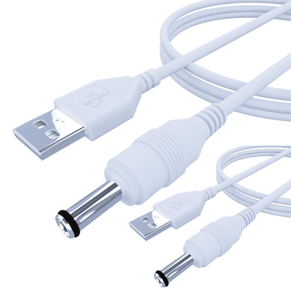 Flawless Pedi Charger Replacement - 2PCS USB Power Adapter for Electronic Pedicure Tool & Foot Callus Remover - Perfect for Home Spa, Salon, and Travel Use