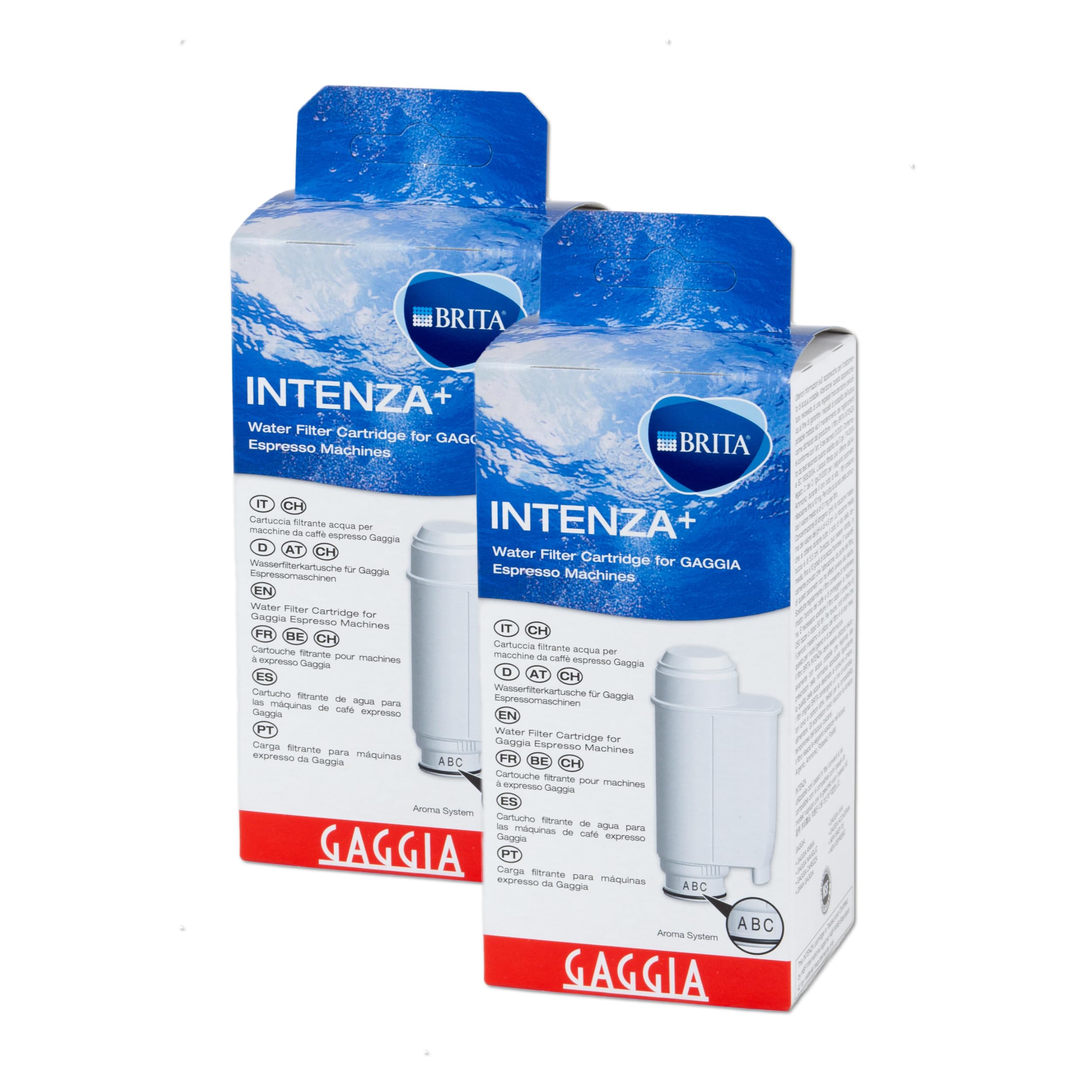 Intenza Water Filter for Gaggia Espresso Machines - 2 Pack Replacement Filters | Improves Coffee Taste & Protects Machine | Perfect for Home & Office Use