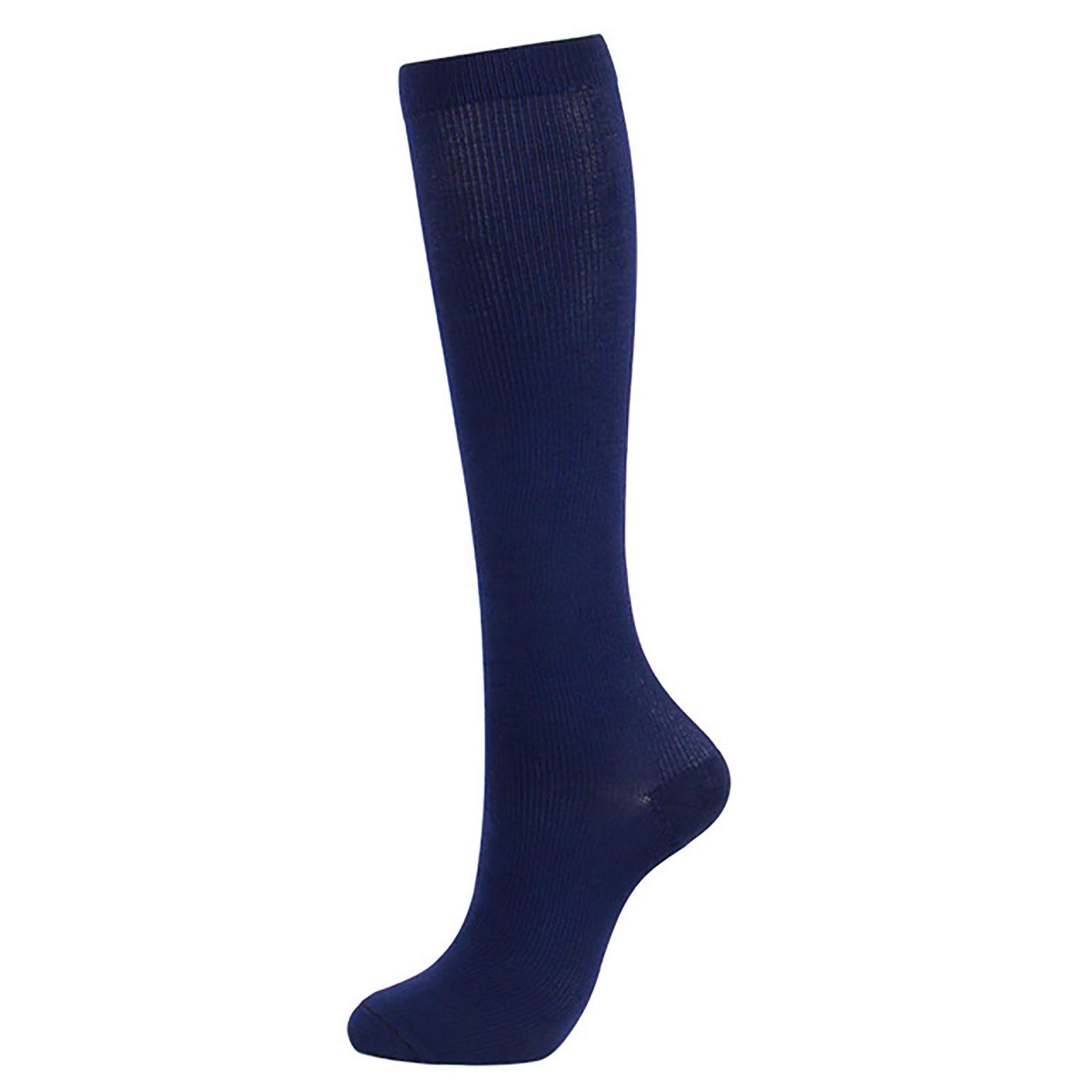 TiaoBug Compression Socks for Men & Women - Over-the-Calf High Performance Athletic Running Socks - Improve Circulation & Reduce Fatigue - Perfect for Running, Travel & Recovery