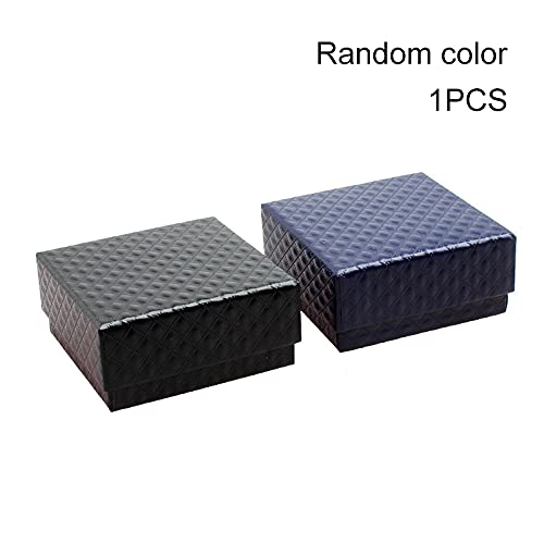 VALINK Square Jewelry Gift Box Set - PU Leather Earrings Necklace Bracelet Storage Case 7.1x7.1x3.5cm (Random Color) - Perfect for Wedding, Birthday Gifts & Jewelry Organization