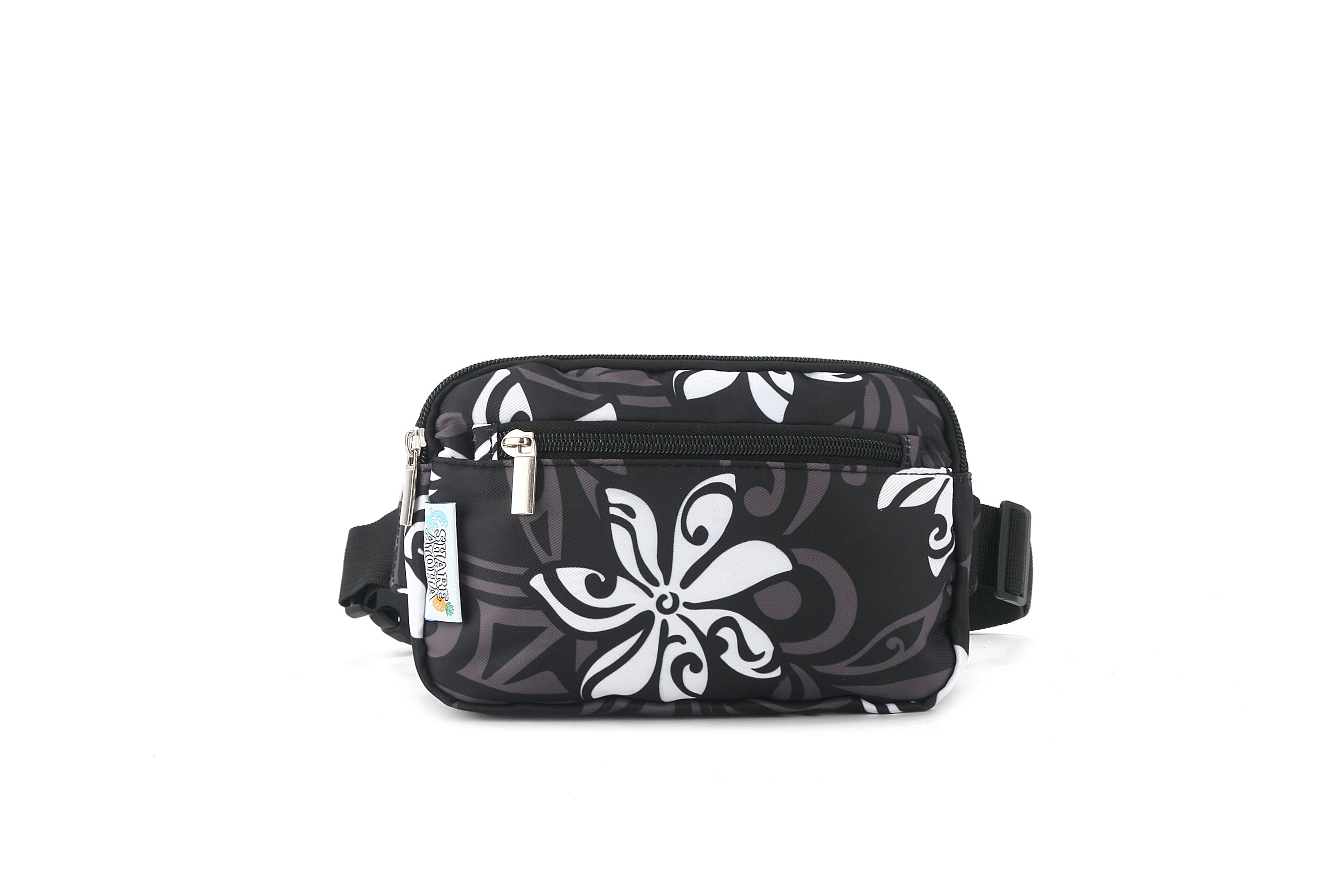 Kasie Tiare Infinity Black Belt Bag - Stylish and Functional Waist Pack for Travel, Running, and Everyday Use