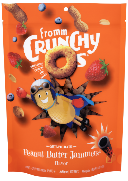 Fromm Crunchy O's Dog Treats - Healthy Grain-Free Snacks for Small & Large Dogs - Perfect for Training & Rewards