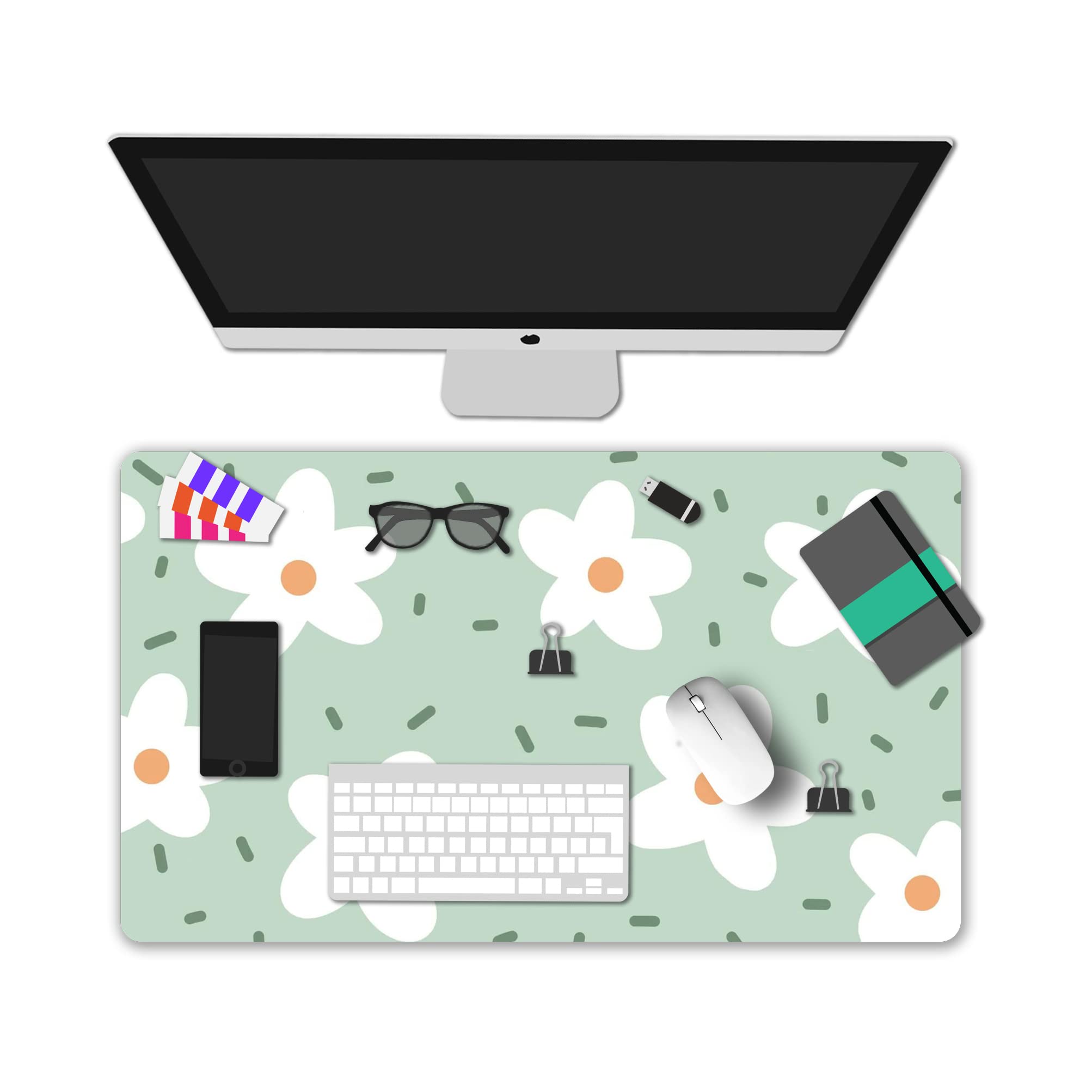 XXL Gaming Mouse Pad - Non-Slip Rubber Base for Office & Home