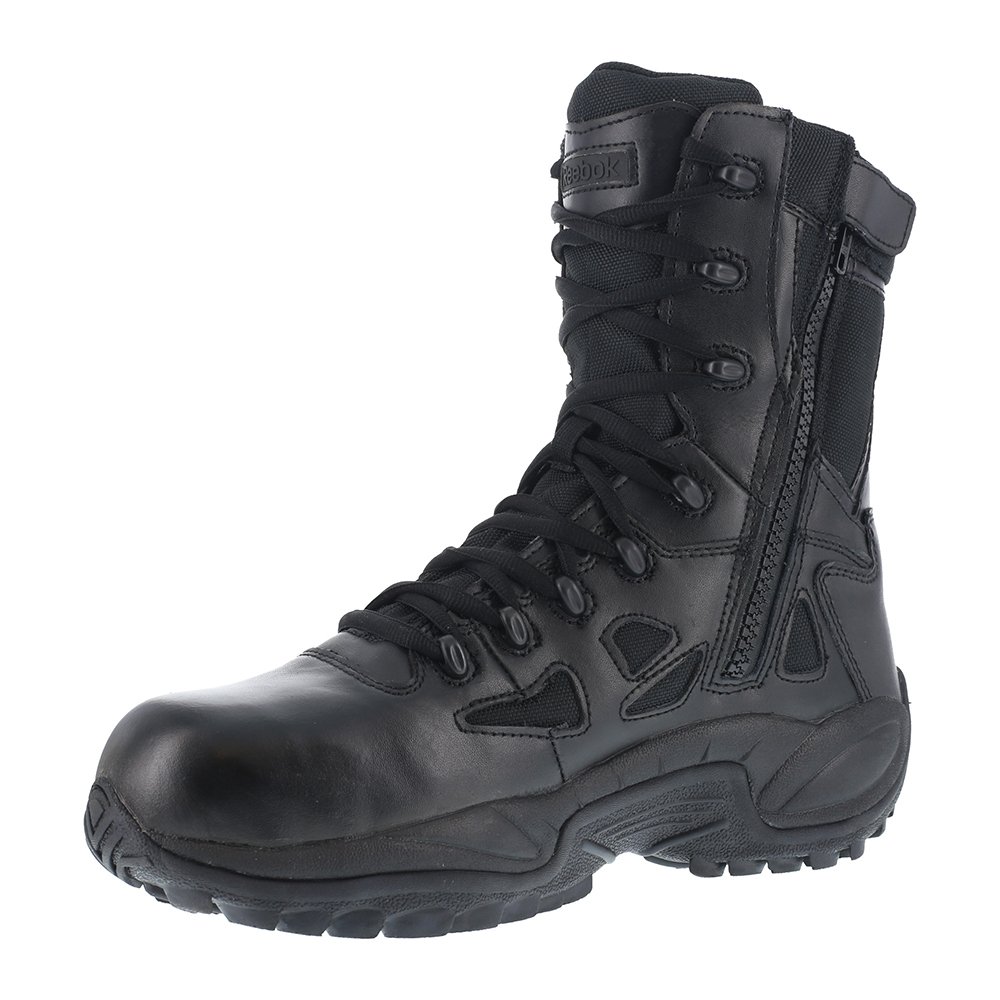Men's Tactical Boots 15W Black - Durable Lace Up Military Combat Boots for Hiking, Work & Outdoor Adventures