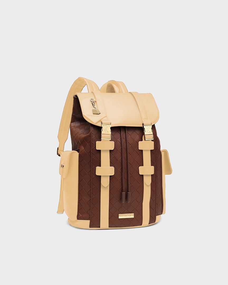 Bodega Explorer Backpack in Beige - Durable Travel & Hiking Backpack for Men & Women - Waterproof Daypack for Outdoor Adventures, Commuting & College