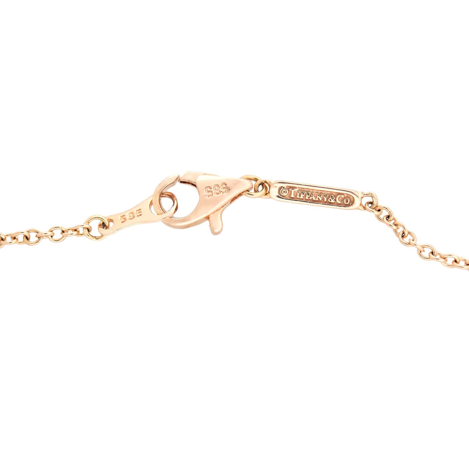 Vintage Tiffany & Co. 14k Gold HardWear Necklace - Elegant Layered Chain Jewelry for Women, Perfect Gift for Anniversary & Valentine's Day