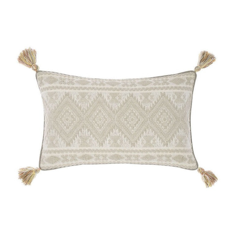 Linen House Fransisca Decorative Throw Pillow 35x55cm - Soft Linen Blend Cushion Cover for Sofa, Bed & Home Decor