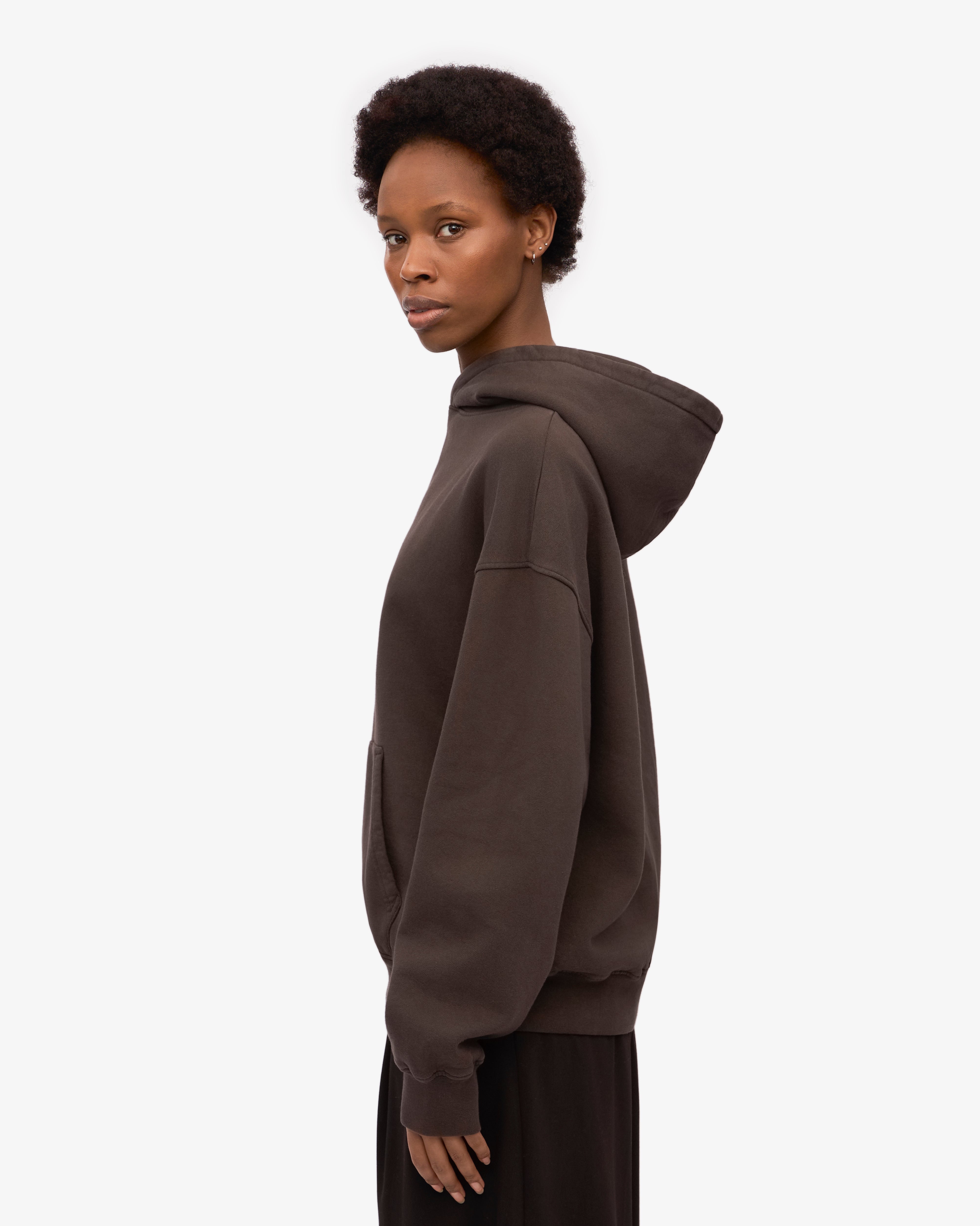 Organic Oversized Hoodie - Coffee Brown | Soft & Comfortable Pullover Sweatshirt for Men & Women | Perfect for Casual Wear, Lounging & Outdoor Activities