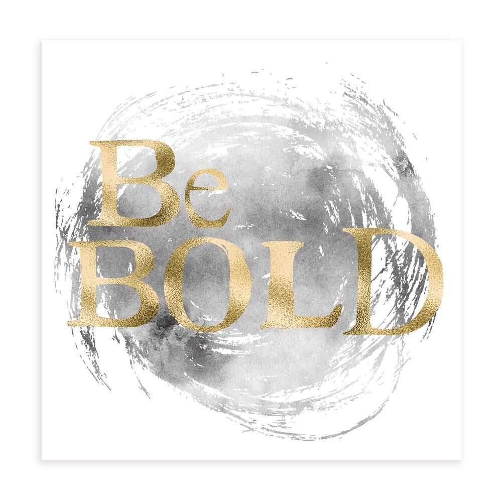 Be Bold 1 Embellished Canvas Wall Art - 24x24 Inches Multi-Color Abstract Painting - Perfect for Living Room, Bedroom & Office Decor
