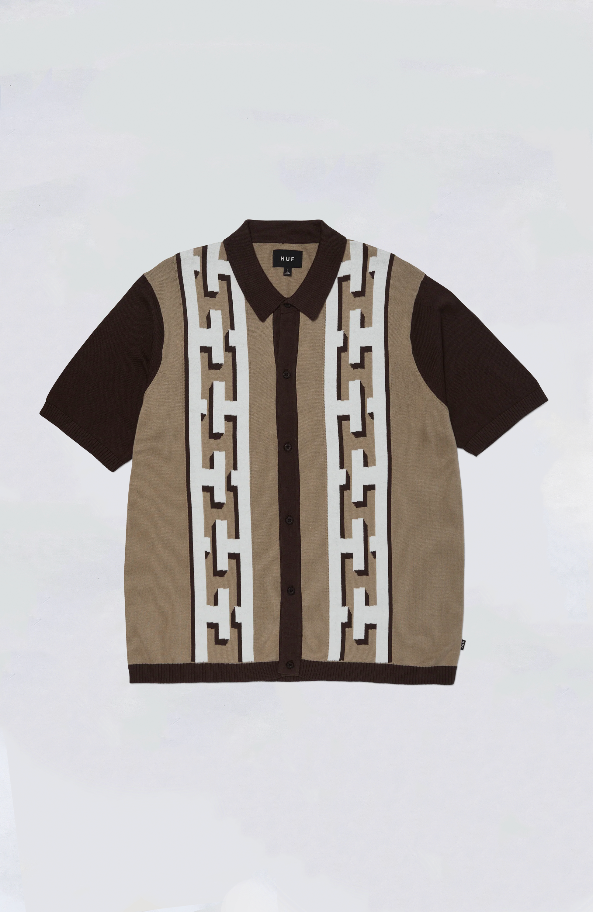 HUF Pillar Short Sleeve Knit Sweater for Men - Casual Summer Pullover for Streetwear & Everyday Wear