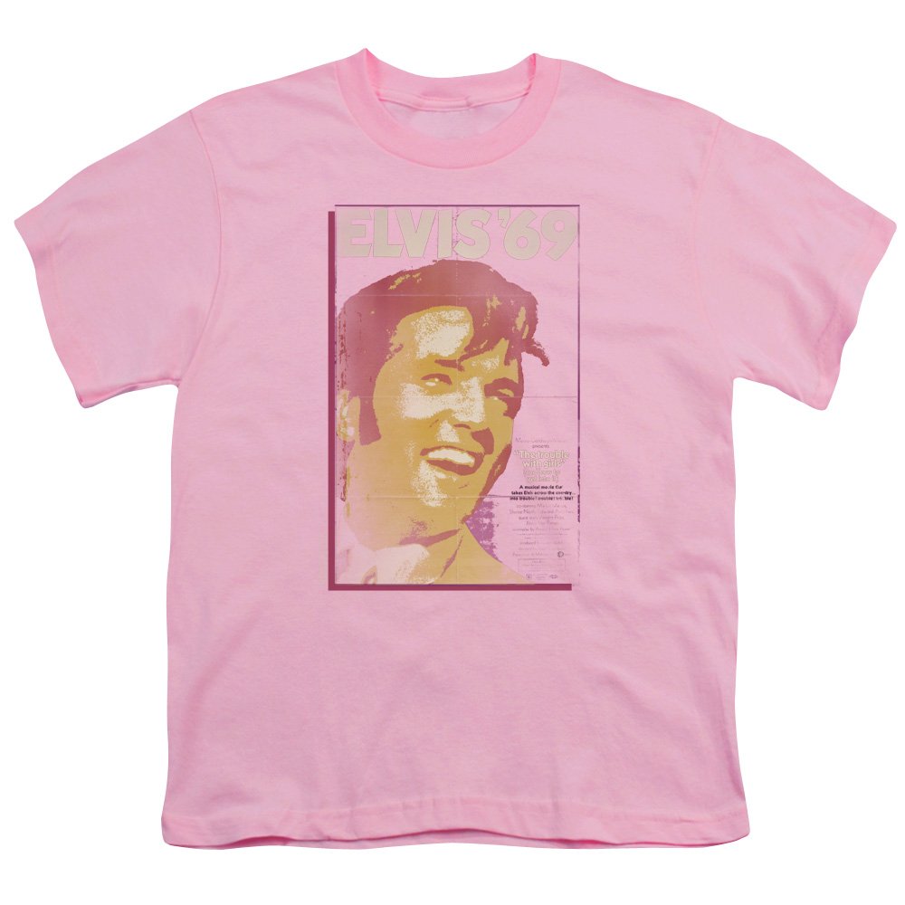 Elvis Presley Trouble with Girls Unisex Youth T-Shirt for Boys & Girls - Vintage Rock Music Fan Gift & Casual Wear