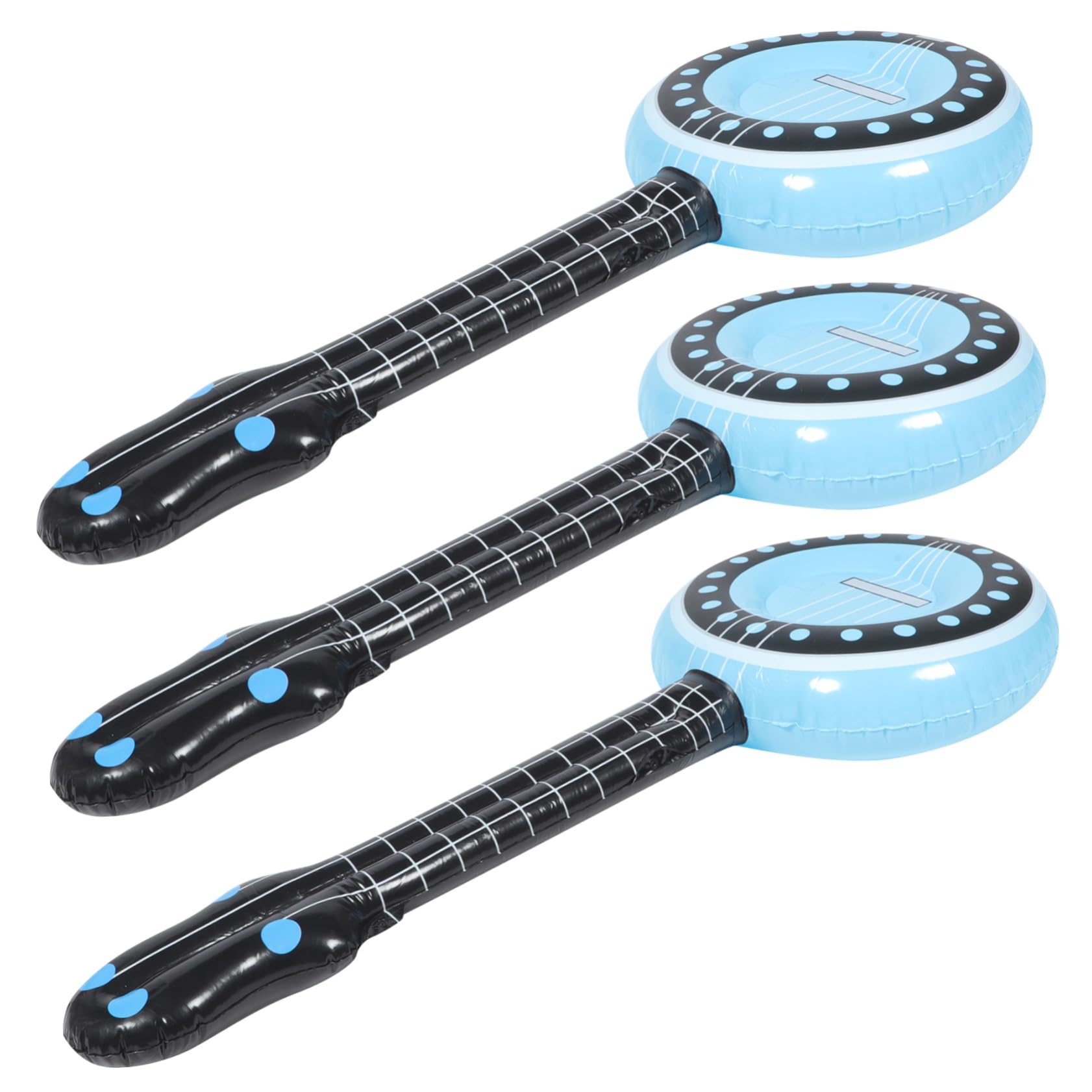 BESTonZON 6-Piece Inflatable Musical Instrument Set - Ukulele, Banjo, Microphone for Kids - Fun Educational Toy & Gift for Children - Perfect for Birthday Parties, Music Lessons & Pretend Play