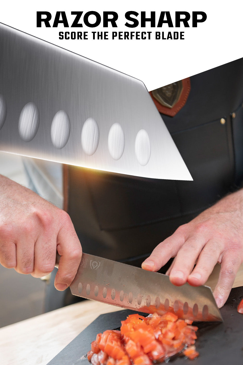 Dalstrong Vanquish Series 7-inch Santoku Knife - NSF Certified Japanese Kitchen Knife for Slicing, Dicing & Mincing | Perfect for Home Chefs & Professional Kitchens