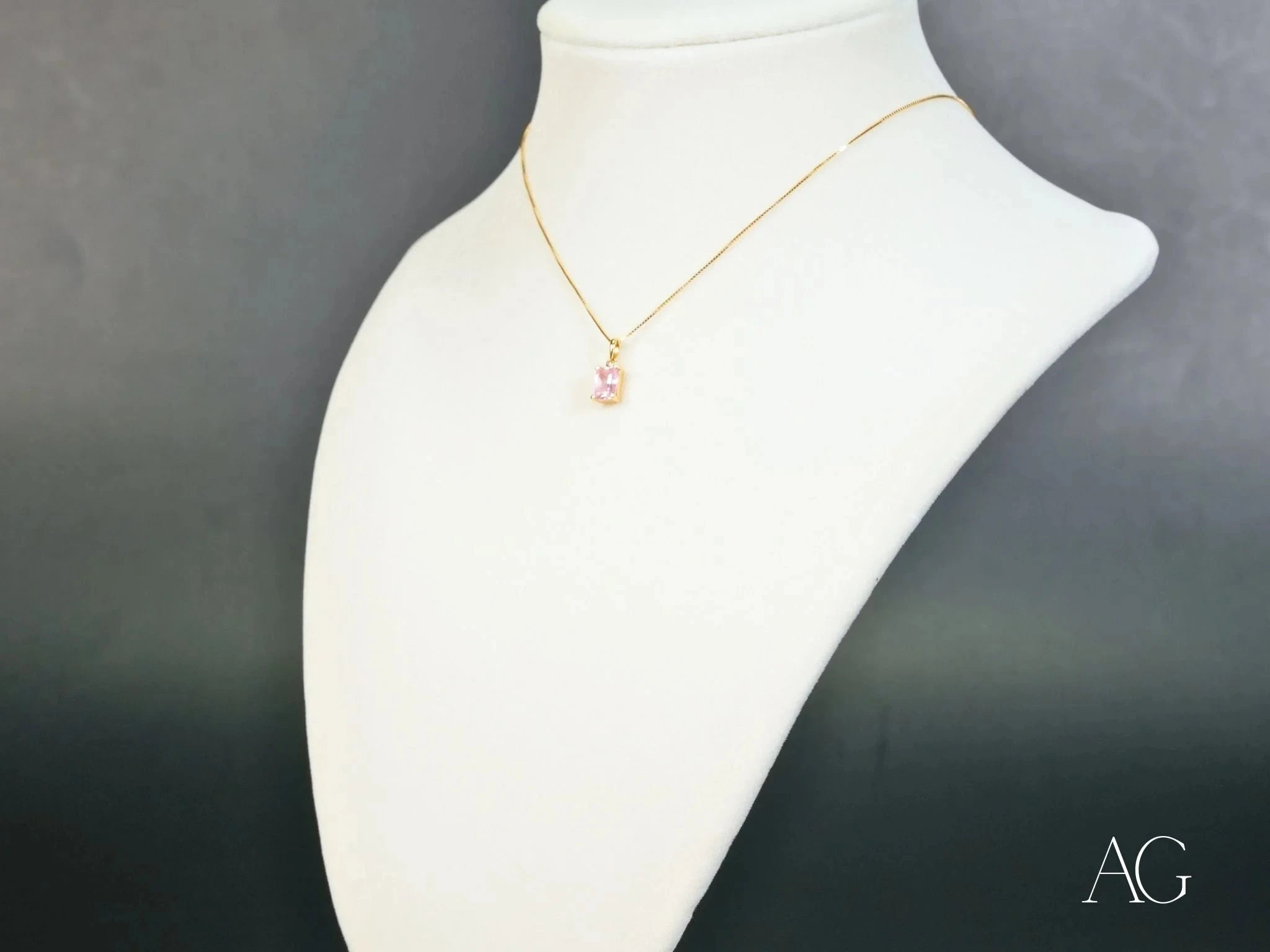 Elegant Rose Radiance Pink Cubic Zirconia Pendant Necklace for Women - Perfect for Valentine's Day, Anniversary & Romantic Date Night Jewelry Gift