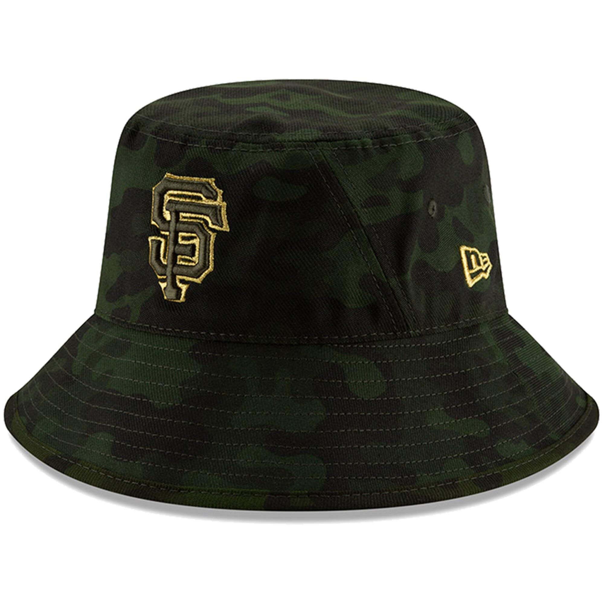 New Era MLB 2019 Armed Forces Day Bucket Hat Cap One Size Fits Most - Baseball Fan Gear for Outdoor Games & Patriotic Events