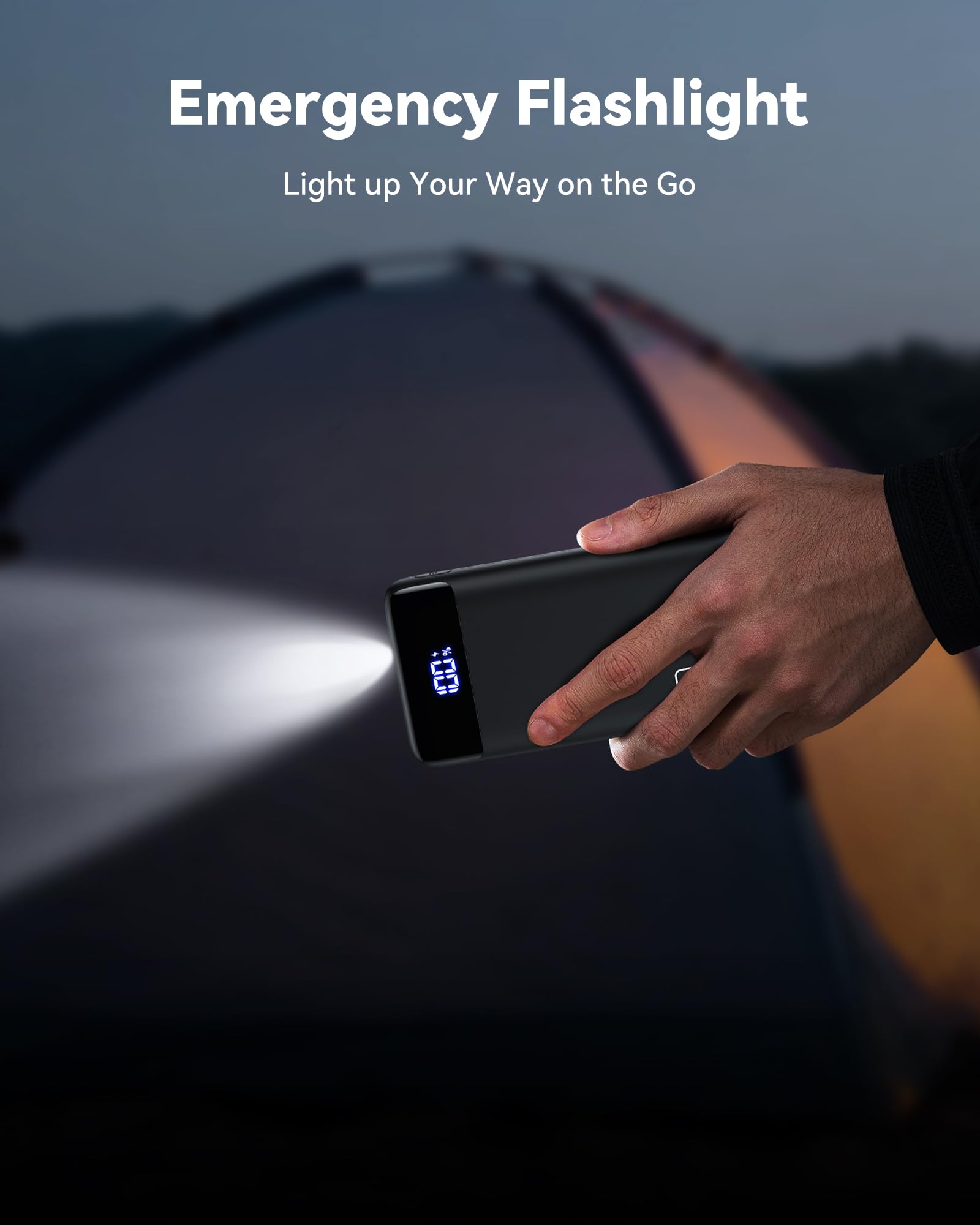 INIU 20000mAh Portable Charger with 22.5W Fast Charging & LED Display - PD 3.0 QC 4.0 Power Bank for iPhone 16/15/14/13 Pro, Samsung S23, Google Pixel, iPad & Tablets | Perfect for Travel, Camping & Emergency Backup