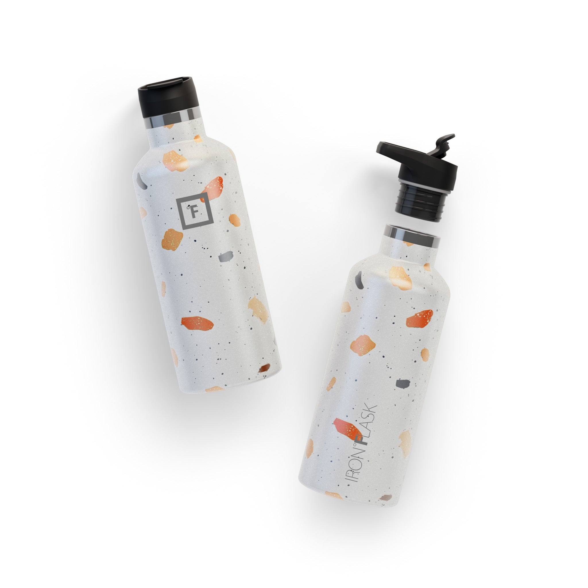 32 Oz Narrow Mouth Water Bottle with Spout Lid - Leak Proof Stainless Steel Insulated Water Bottle for Hiking, Gym & Outdoor Activities