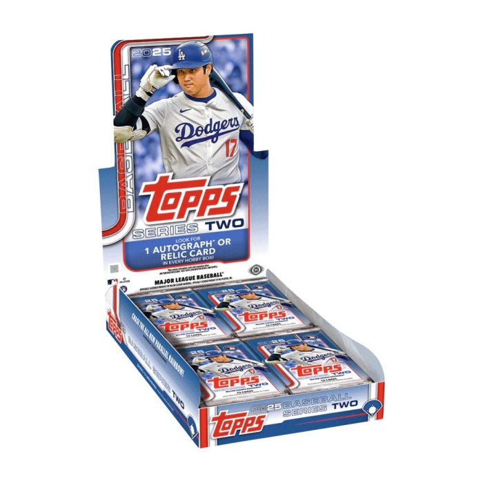 2025 Topps Series 2 Baseball Hobby Box - 24 Packs with Exclusive Rookie Cards & Chase Inserts | Perfect for Collectors, Investors & Fantasy Baseball Fans