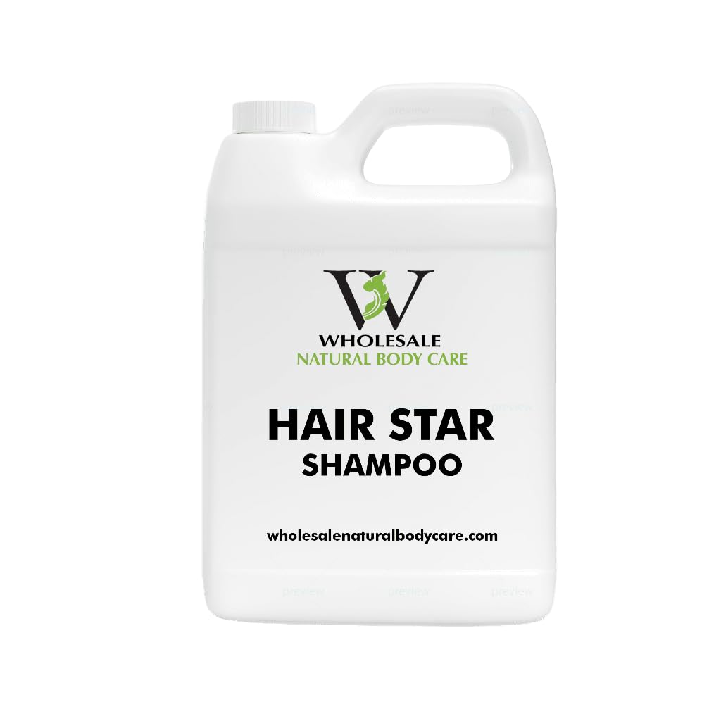 **Wholesale Natural Organic Hair Star Shampoo - 4 Gallons Bulk Size for Salons, Spas & Home Use - Sulfate-Free & Nourishing for All Hair Types**