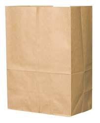 Duro Hilex 80079 Heavy Duty Paper Grocery Bags, 12x7x17 Inches, 70# Kraft Brown Shopping Bags - Pack of 500 for Supermarkets, Retail Stores & Farmers Markets