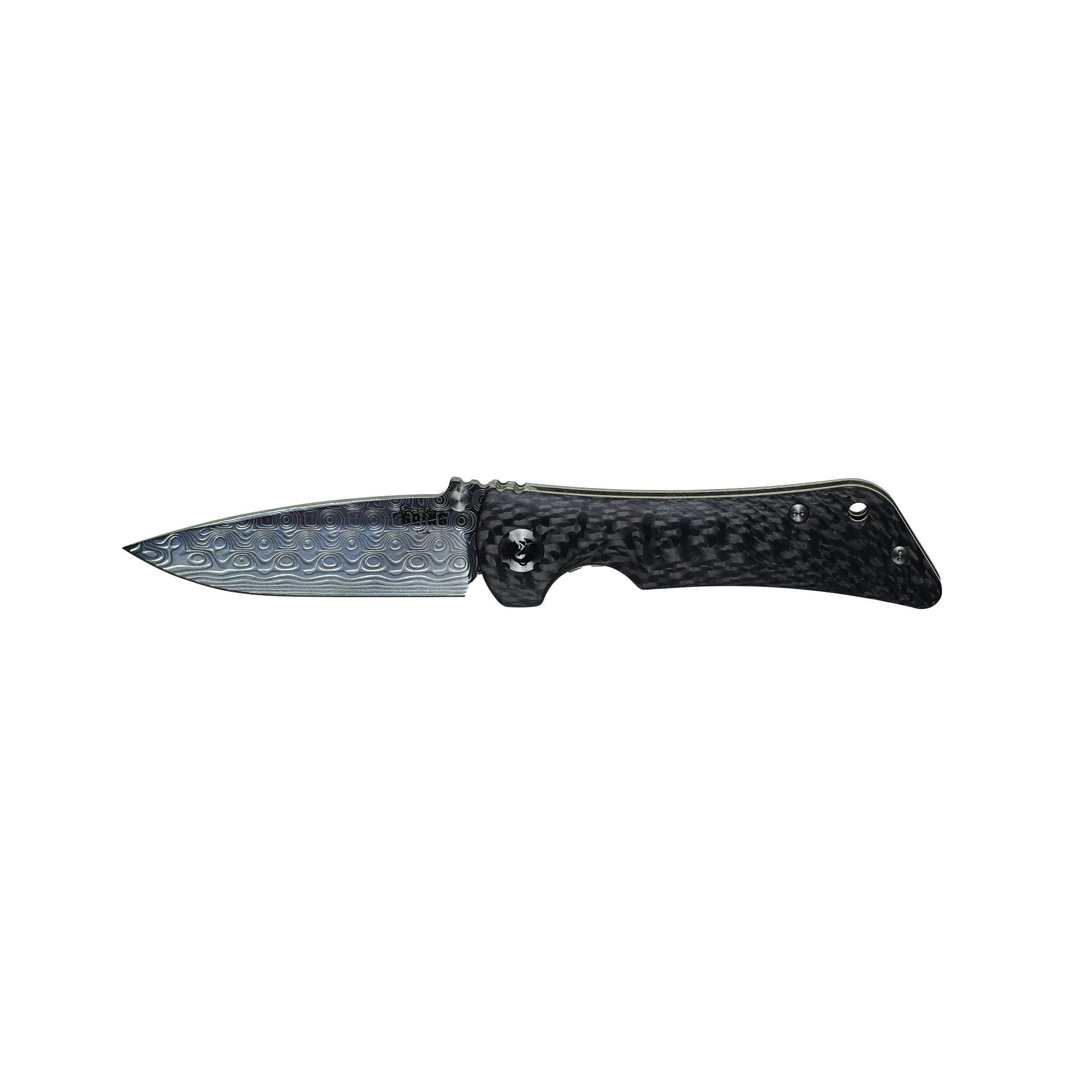Southern Grind Spider Monkey Drop Point Folding Knife - Carbon Fiber Handle - EDC Pocket Knife for Outdoor Camping, Hunting & Everyday Carry