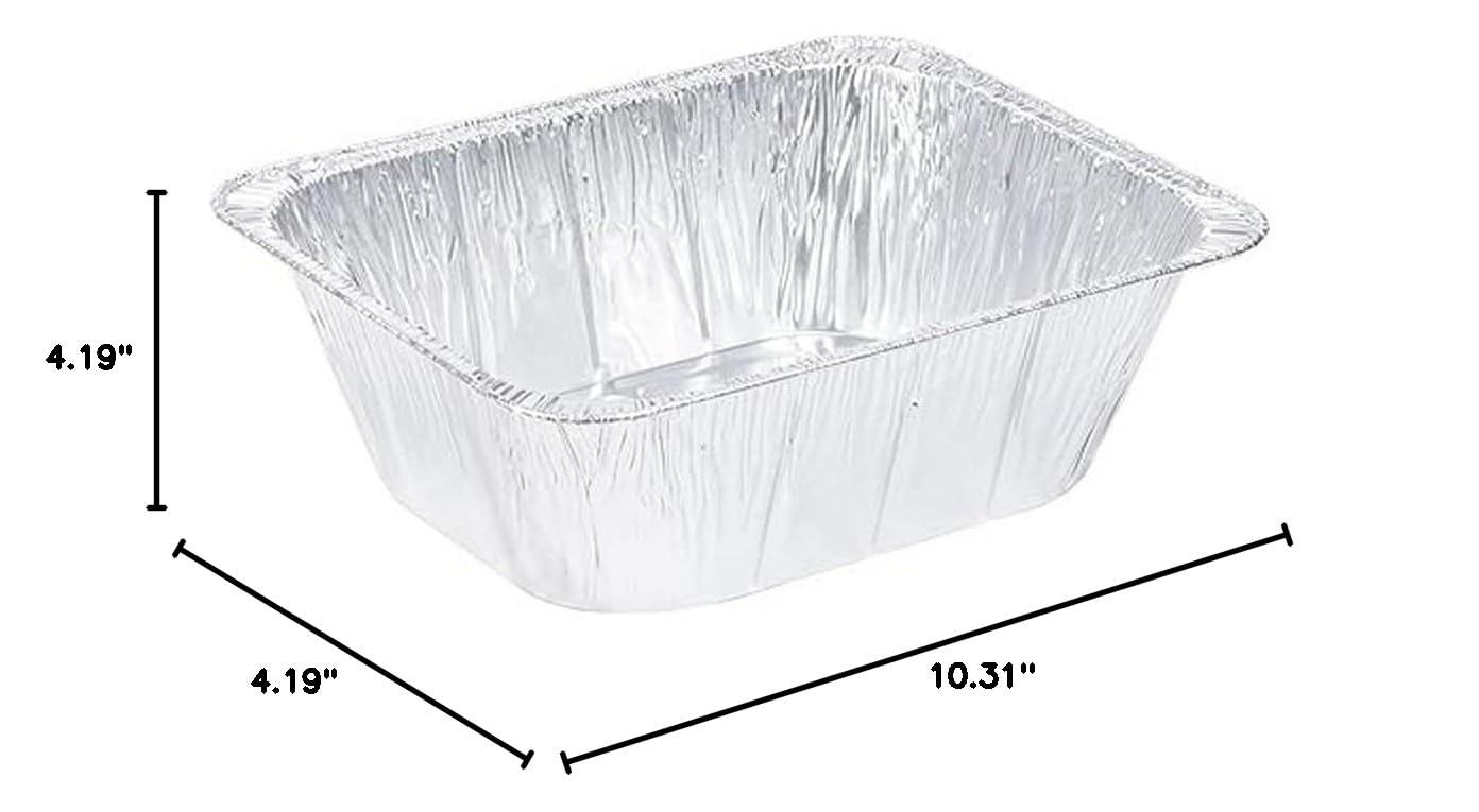Durable Aluminum Steam Table Pans - Half-Size Extra Deep (195 Oz, 4.19
