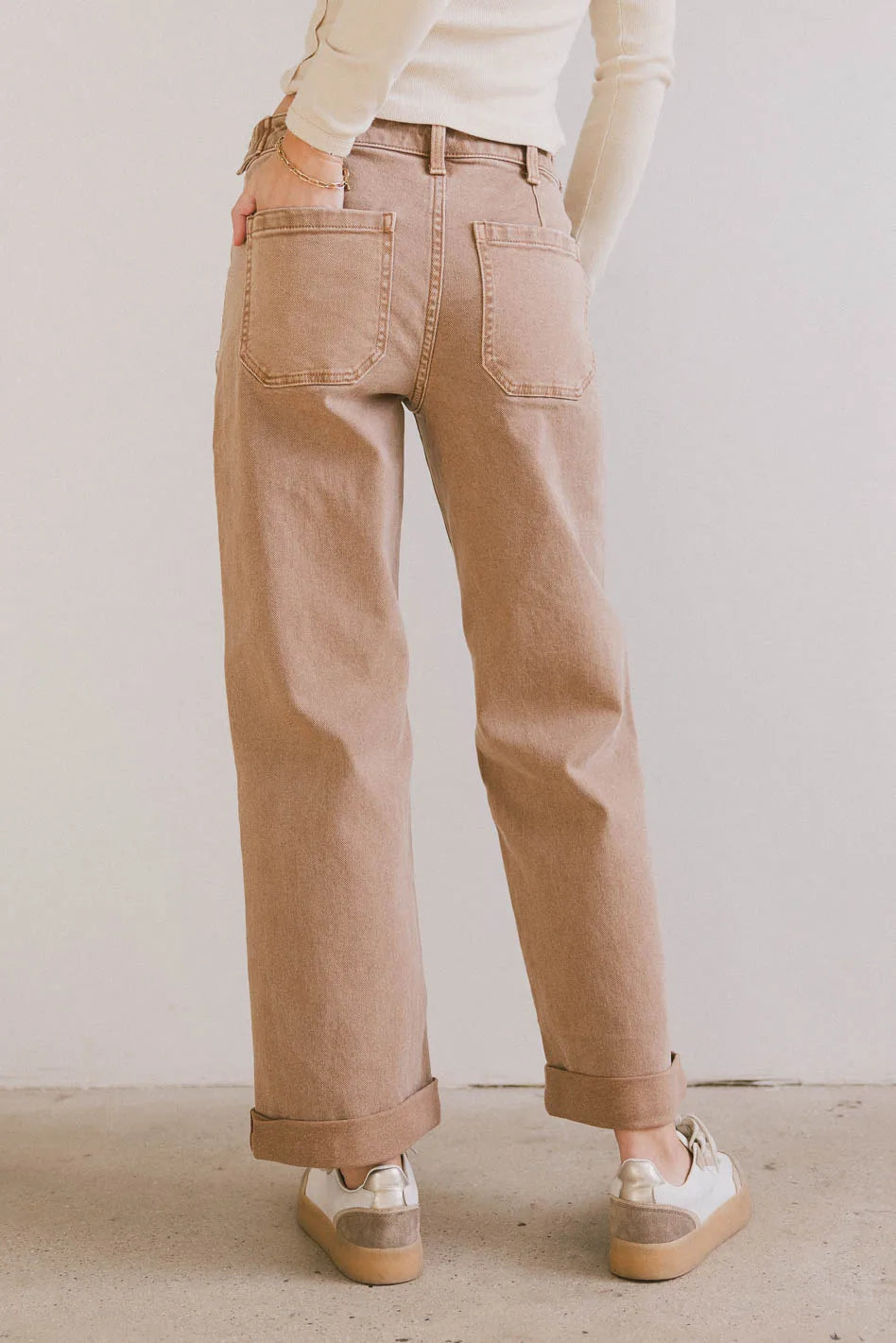Amber Wide Leg Jeans for Women - High Waist Stretch Denim Pants, Comfortable & Trendy (Final Sale) - Perfect for Casual Outfits, Office Wear & Weekend Style