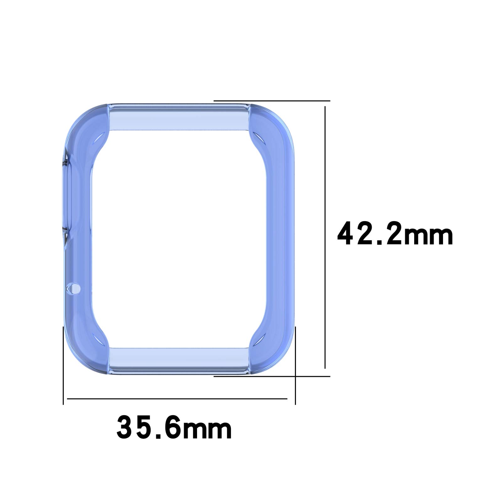 Xiaomi Mi Watch Lite & Redmi Watch TPU Protective Case - Half Coverage Shockproof Cover for Sports, Workouts & Daily Use