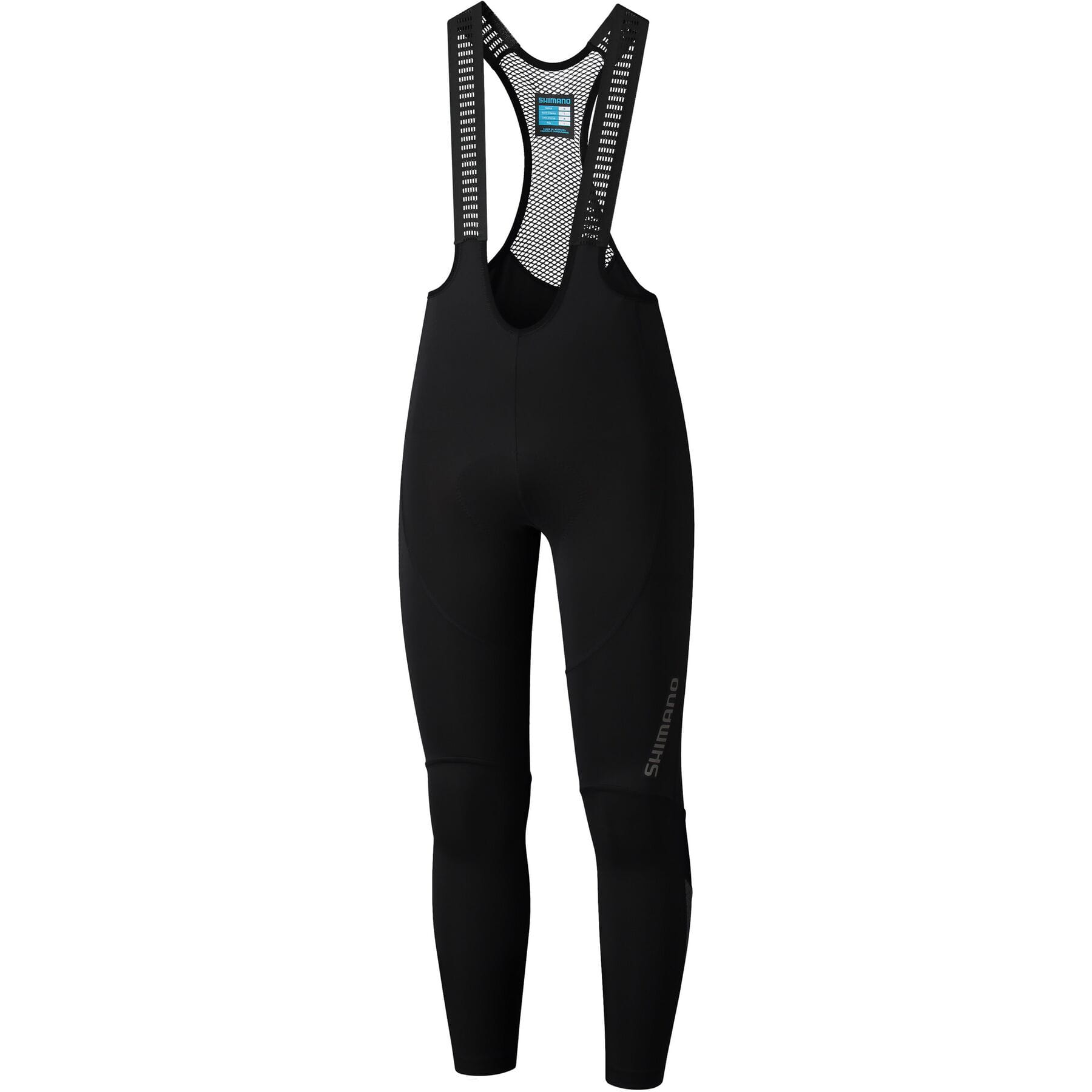 Shimano Beaufort Men's Cycling Bib Tights - Black | Comfortable & Breathable for Road Biking & Winter Training | Perfect for Long Distance Rides & Cold Weather Cycling