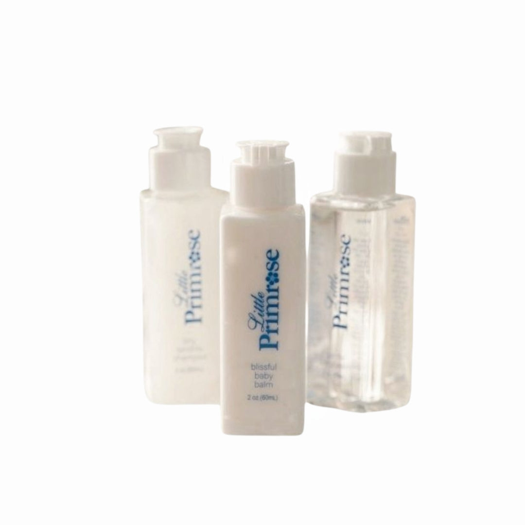 Little Primrose Baby Gift Set - 2oz Trio Collection | Premium Baby Skincare for Newborns & Toddlers | Perfect for Showers, Birthdays & Special Occasions