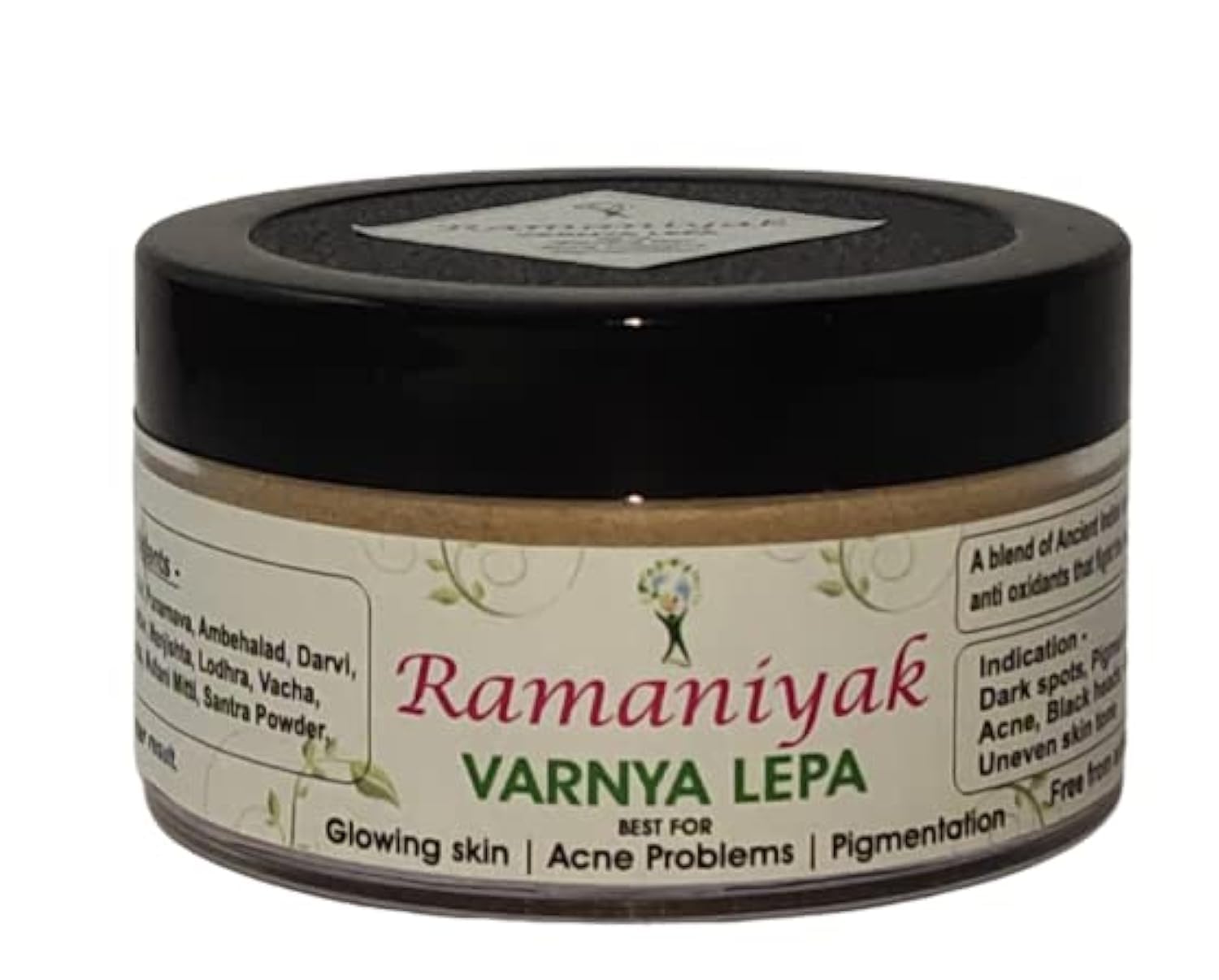 Ramaniyak Varnya Lepa - Ayurvedic Face Pack Powder for Glowing Skin (30g) | Natural Brightening & Anti-Aging Treatment | Perfect for Daily Skincare Routine & Spa Days