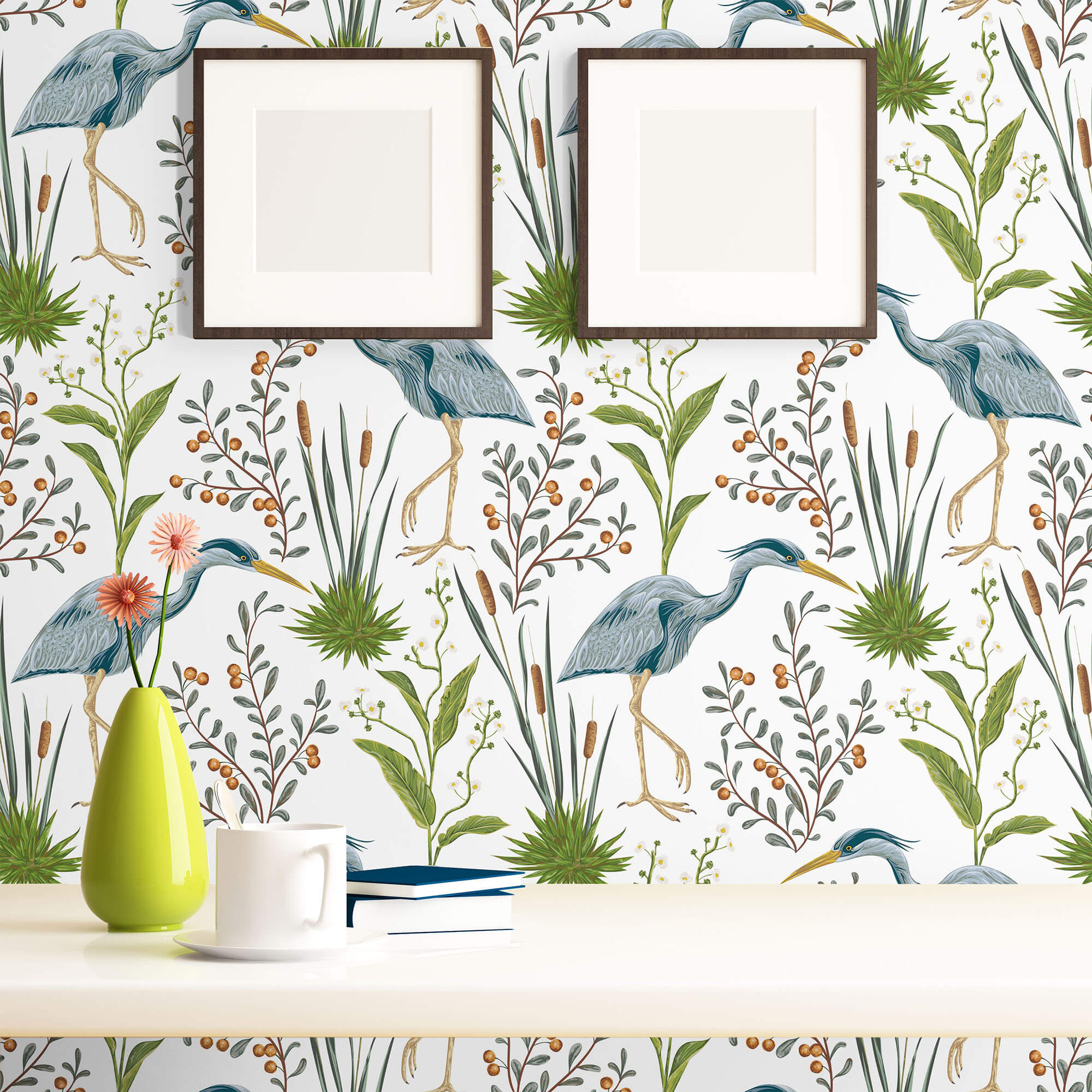 Blue Bird Animal Wallpaper 9623 - Nature Inspired Wall Decor for Living Room, Bedroom & Nursery | Peel and Stick Removable Wall Mural