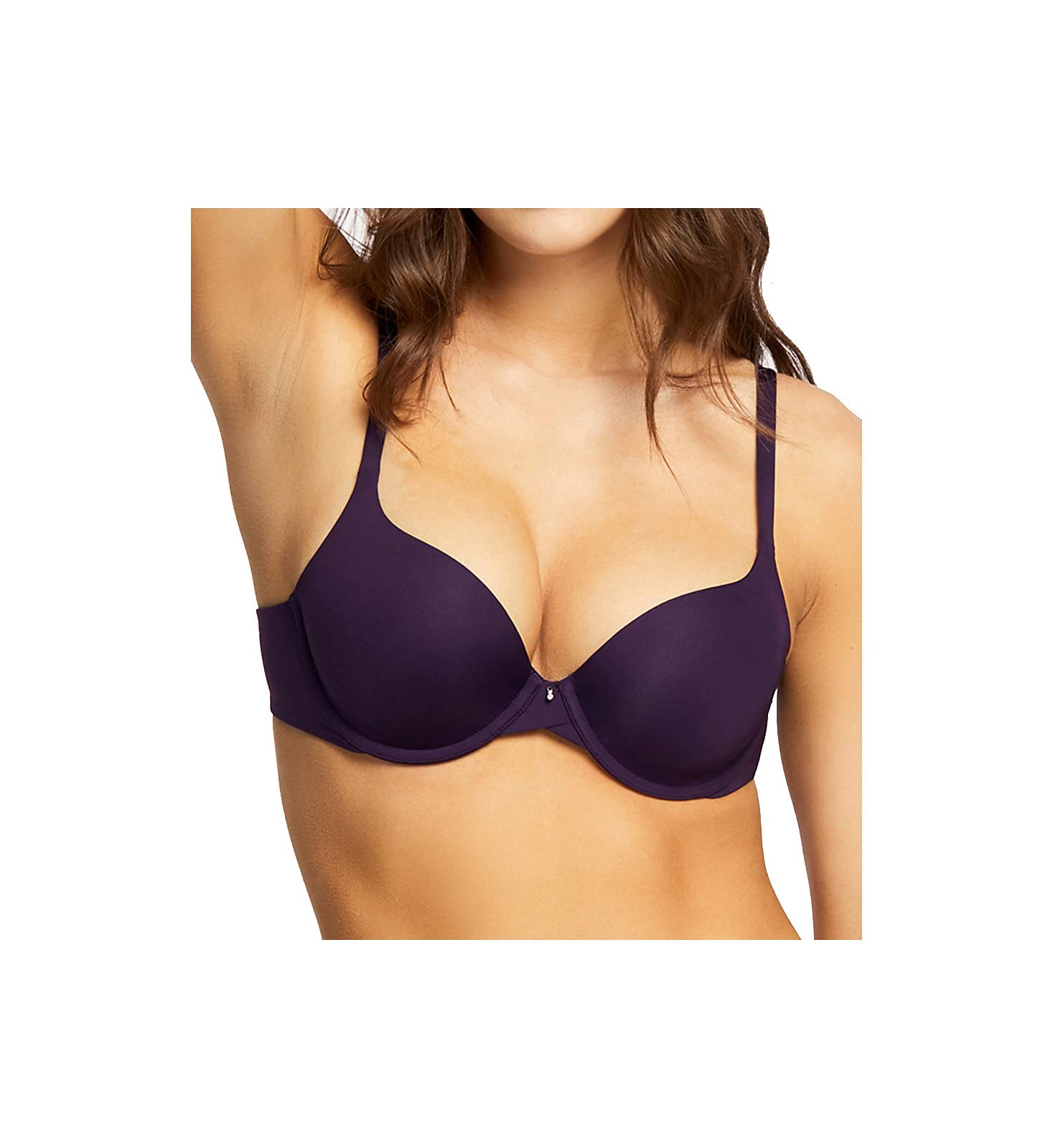 Montelle Women's Essentials Pure T-Shirt Bra 9310 - 30D Purple Velvet Underwire Bra for Everyday Comfort | Perfect for Work, Yoga & Lounge Wear
