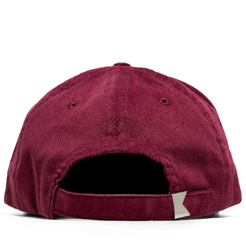 Rhude Cheval Corduroy Structured Hat for Men - Maroon Corduroy Baseball Cap - Stylish Streetwear Accessory for Urban Fashion & Casual Outfits