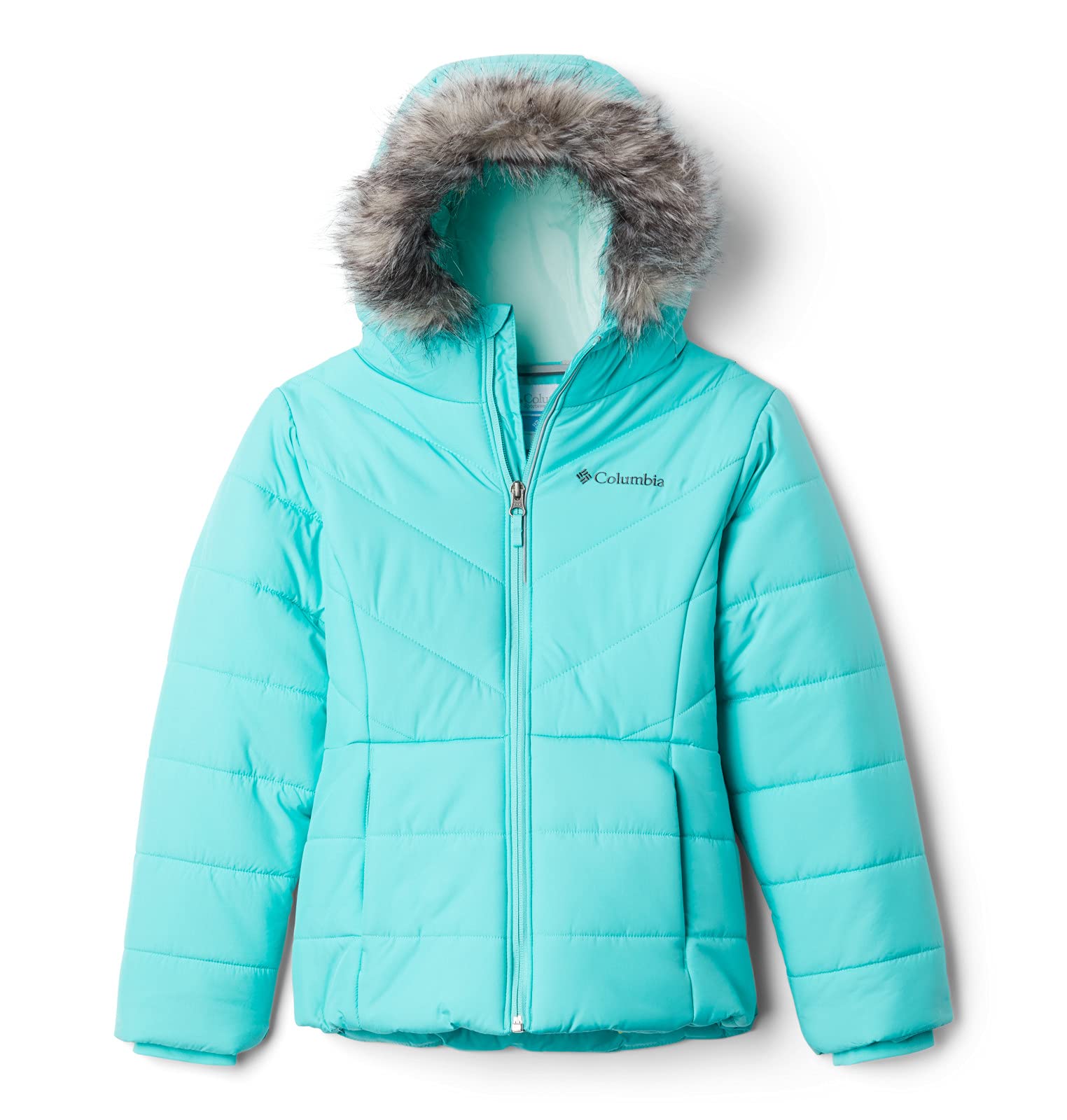 Columbia Girls' Katelyn Crest Water-Resistant Jacket - Lightweight Winter Coat for Outdoor Activities, School & Play