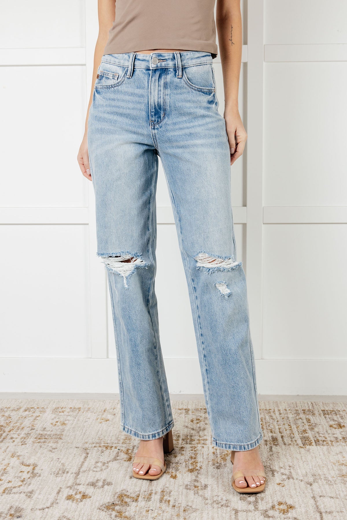 Patricia High Rise Rigid Magic 90's Straight Jeans for Women | Vintage Denim Pants | Perfect for Casual Wear, Street Style & Everyday Outfits